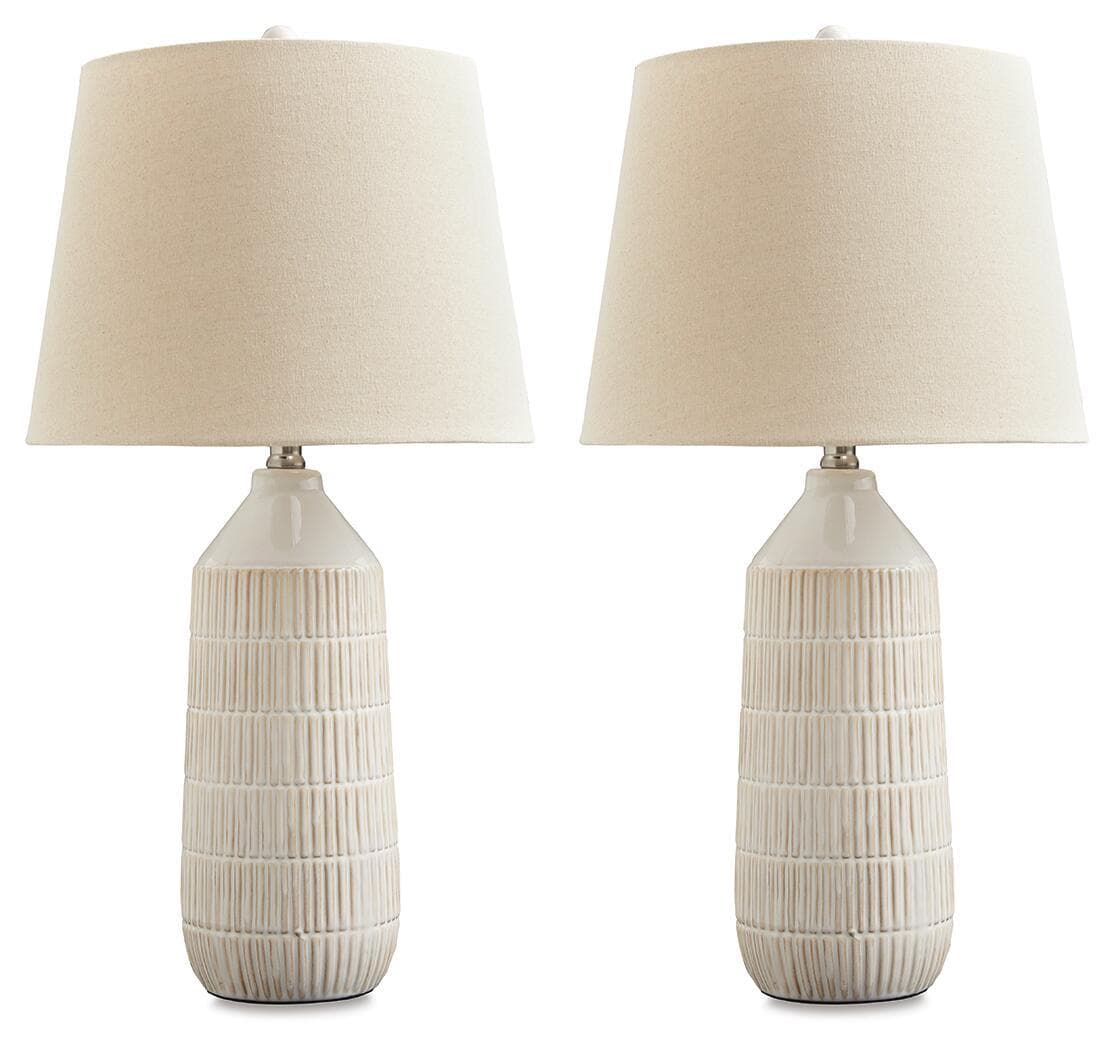 Willport - Ceramic Table Lamp (Set of 2) - Off White