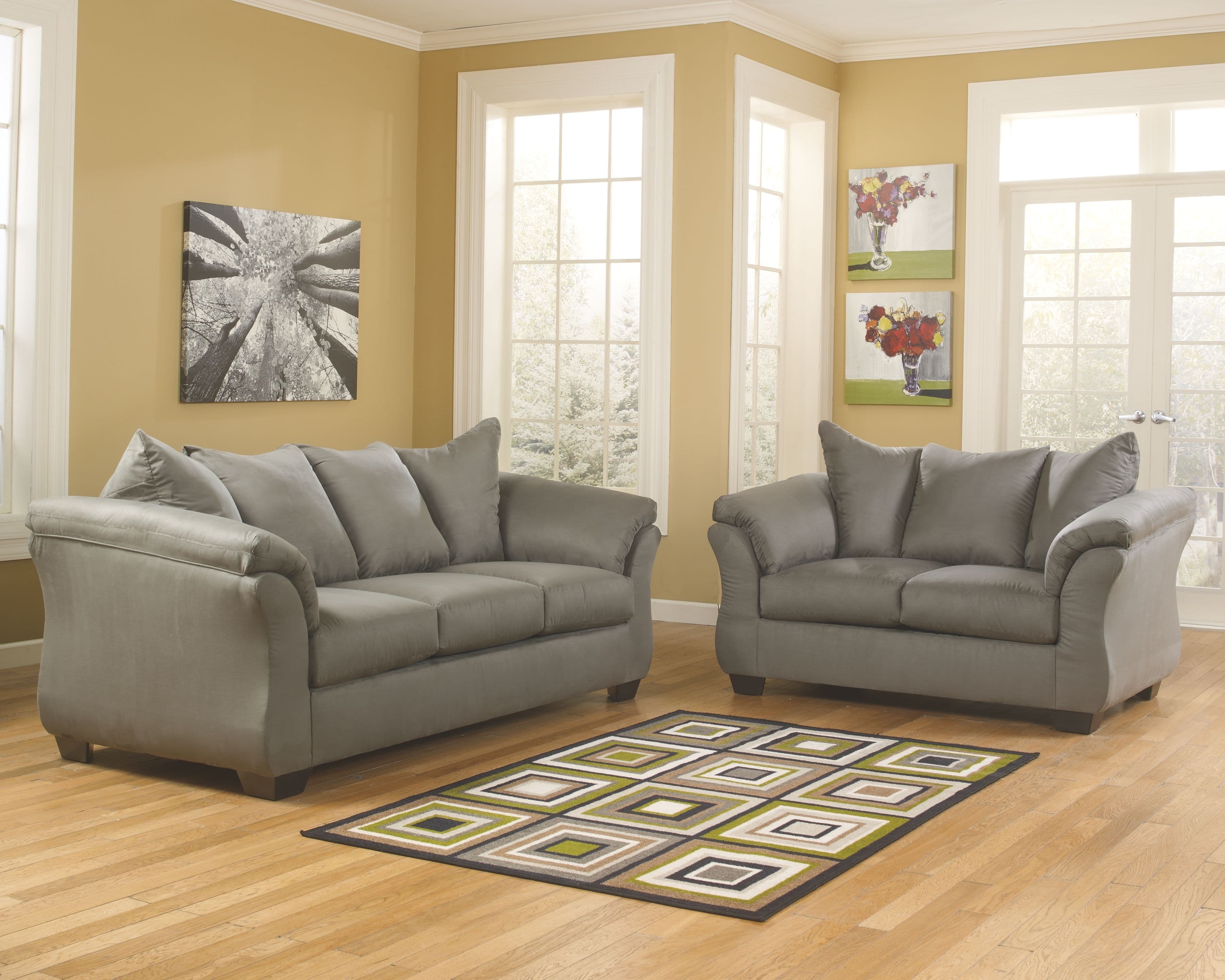 Darcy - 2 Pc. - Sofa, Loveseat - Cobblestone