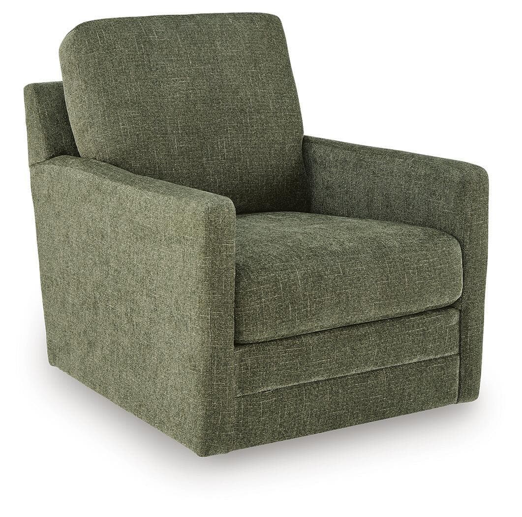 Dishford - Swivel Accent Chair - Evergreen