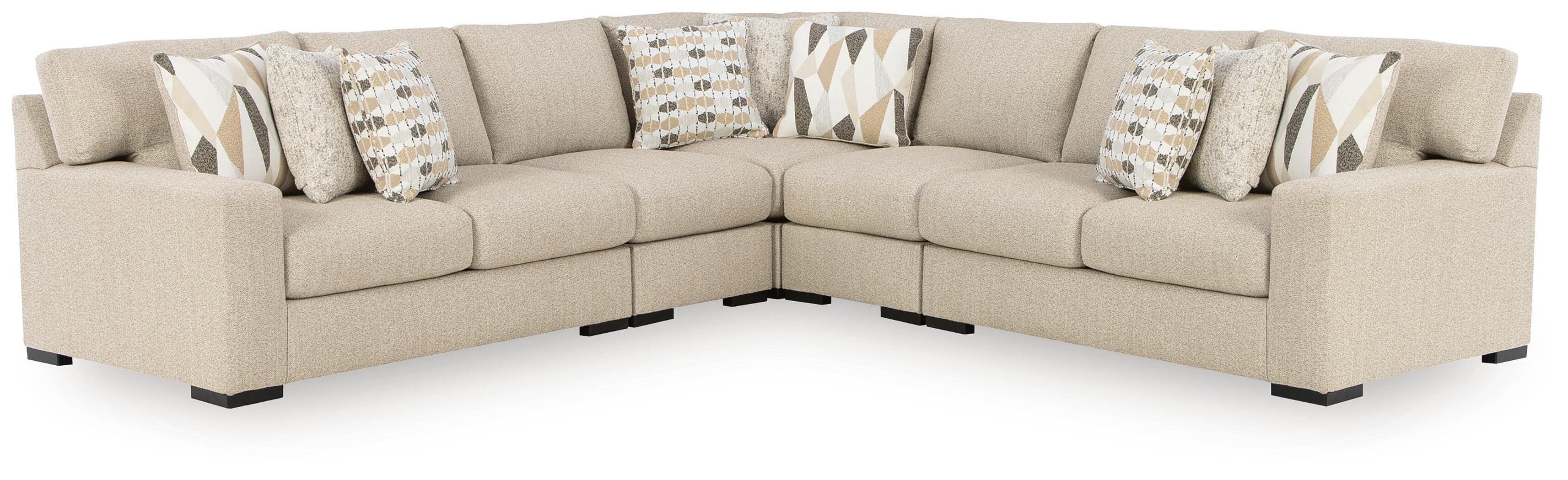 LaureLGrove - 5-Piece Sectional - Pebble