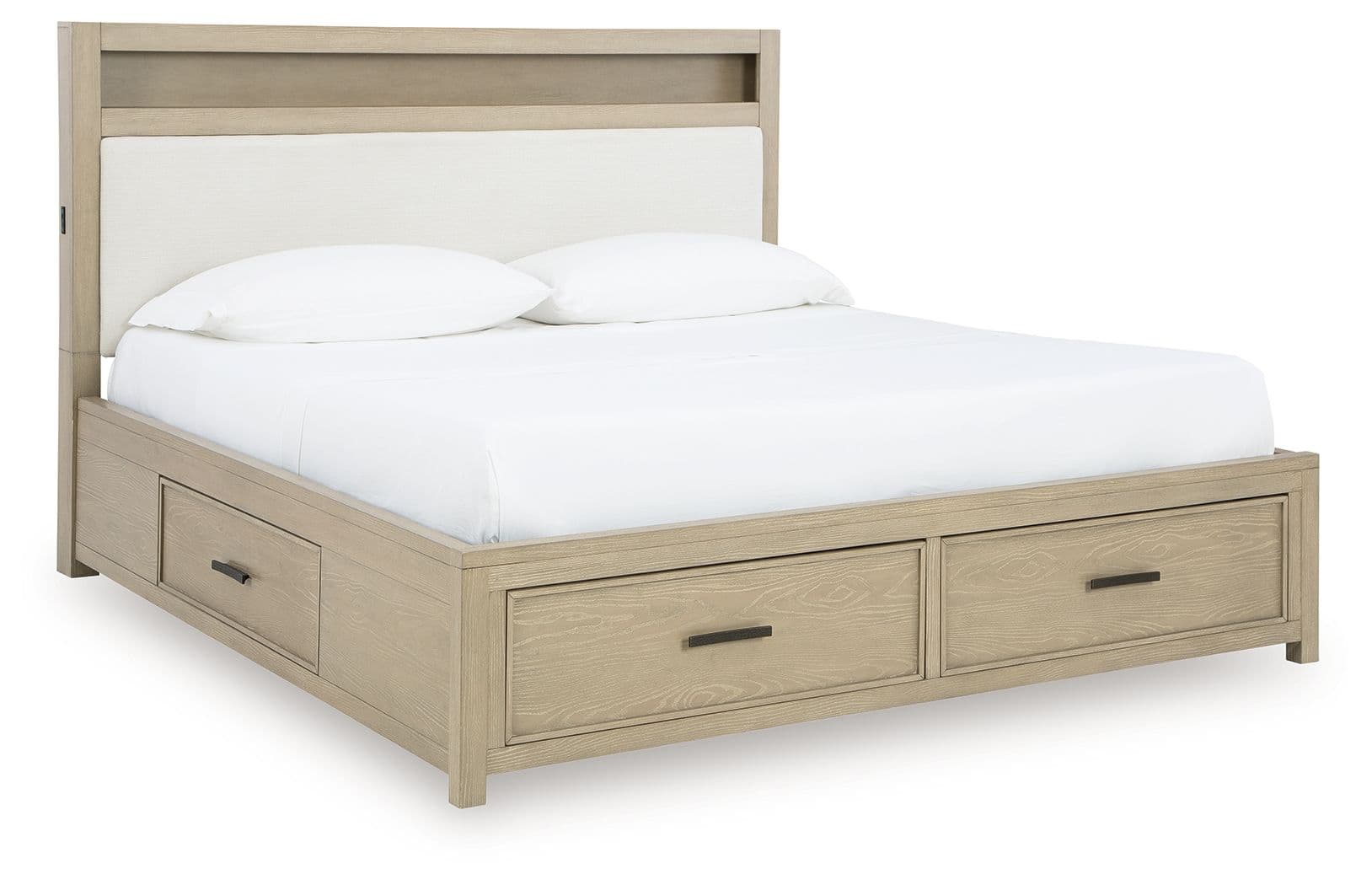 Calmoro - Queen Bookcase Bed - Gray