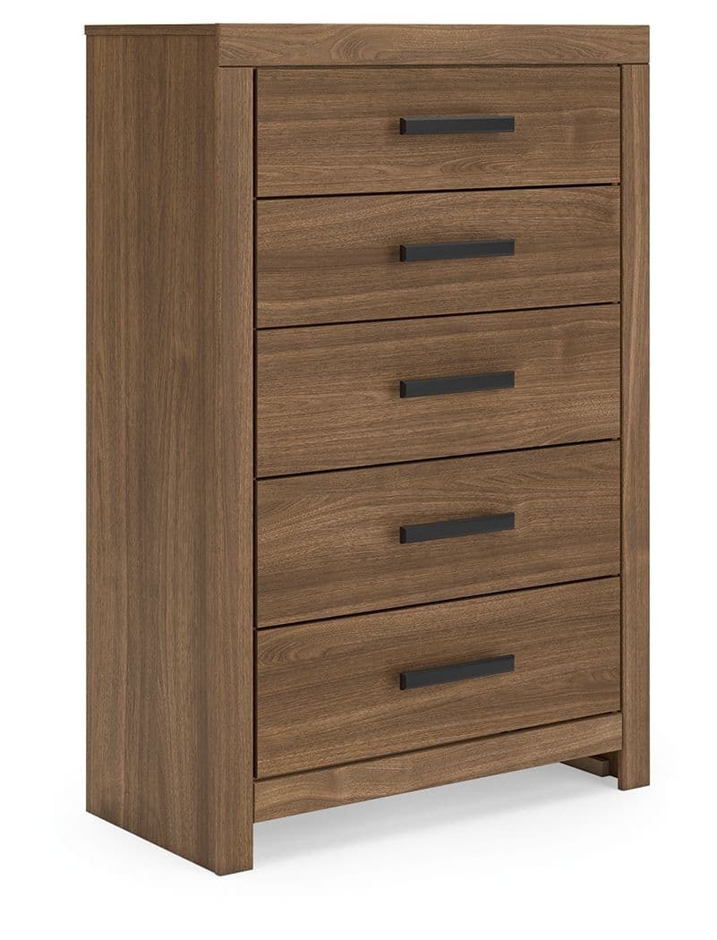 Broachmyn - Five Drawer Chest - Auburn