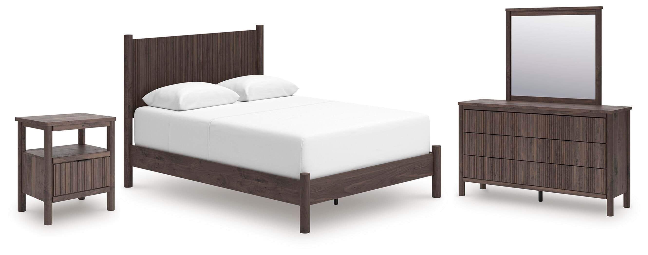 4 Pc. · Queen Panel Bed, Dresser, Mirror And Nightstand