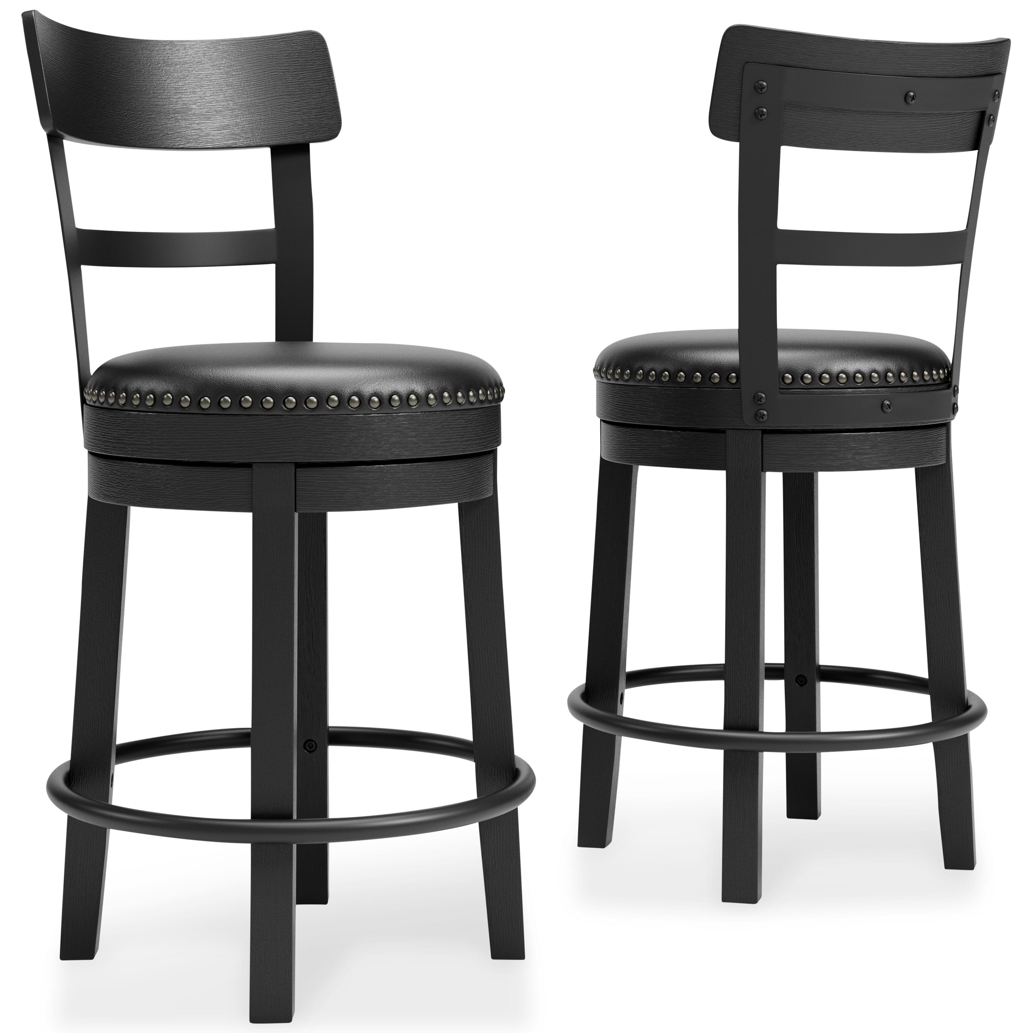 Valebeck - UPH Swivel Barstool - Black