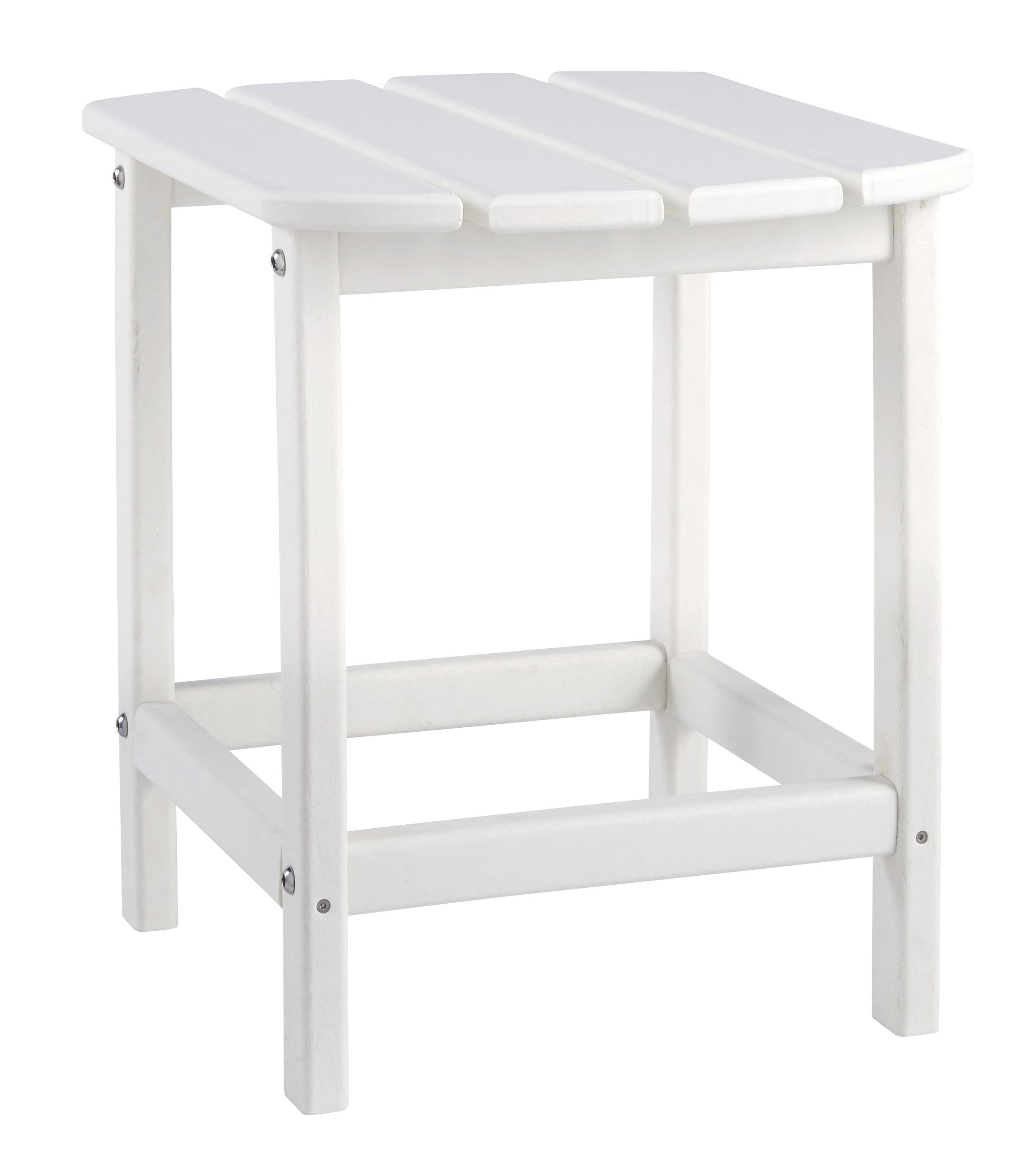 Rectangular End Table · White