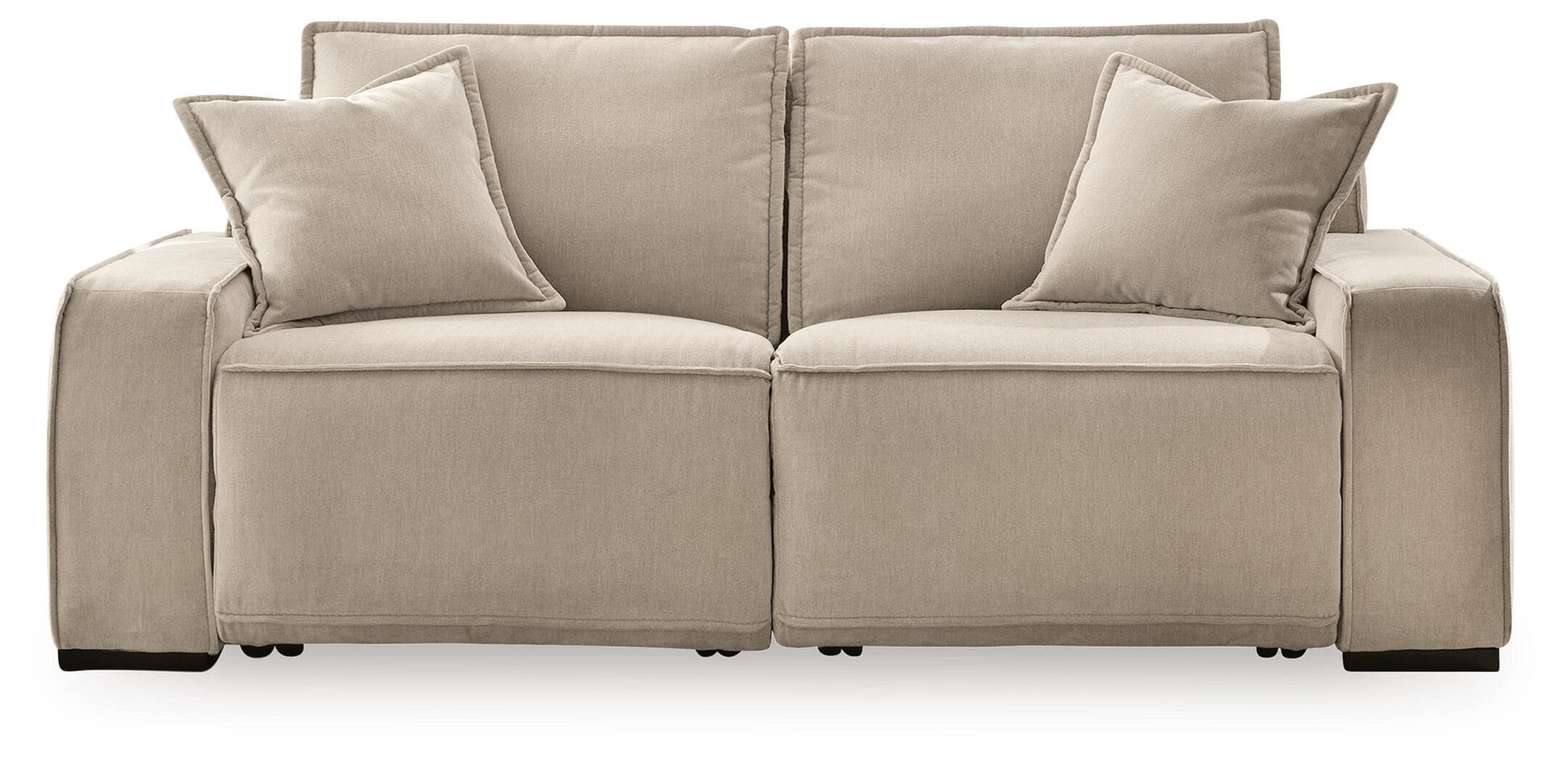 Carceri - 2-Piece Power Reclining Sectional Loveseat - Cashmere