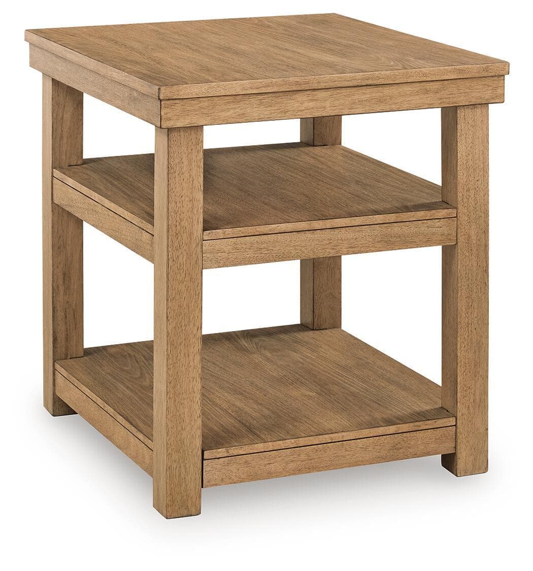 Wittenmyer - Rectangular End Table - Natural / Black