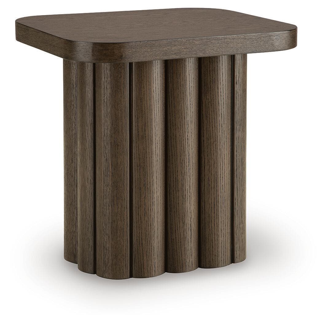 Darimore - Rectangular End Table - Burnished Brown
