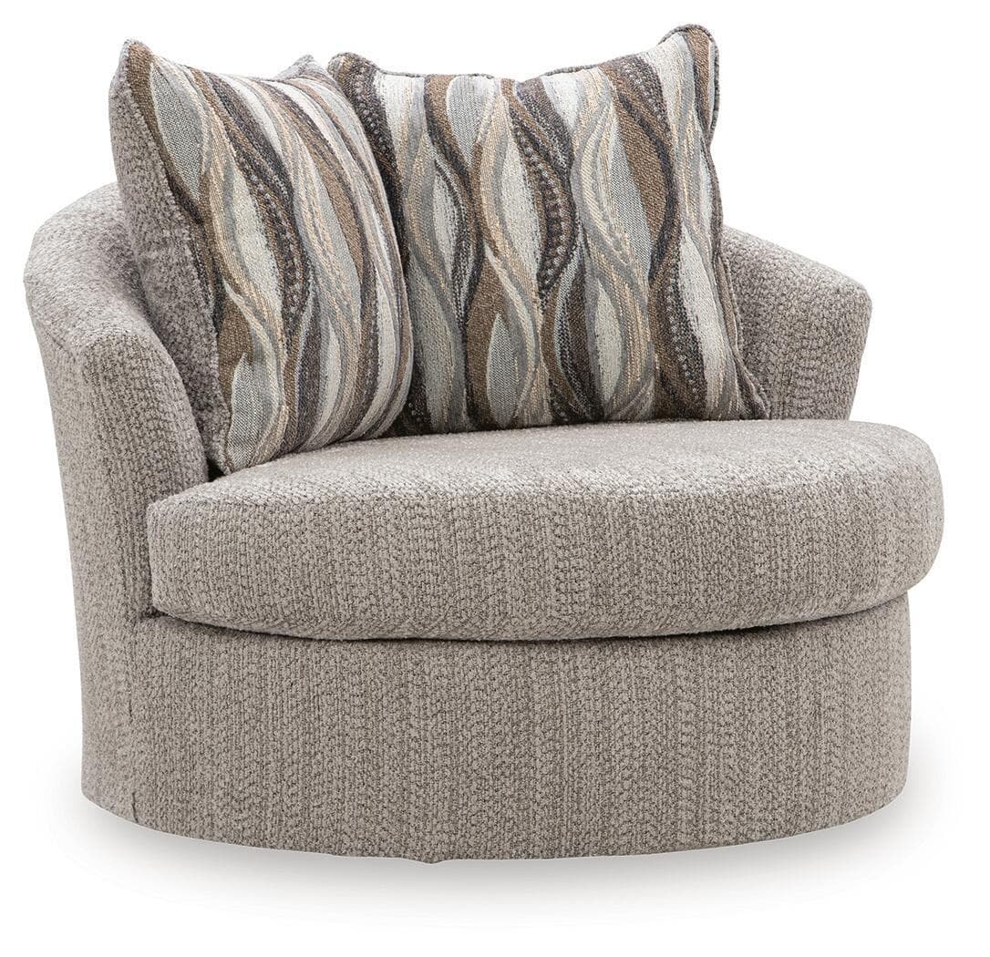 Lofwood - Swivel Accent Chair - Fossil