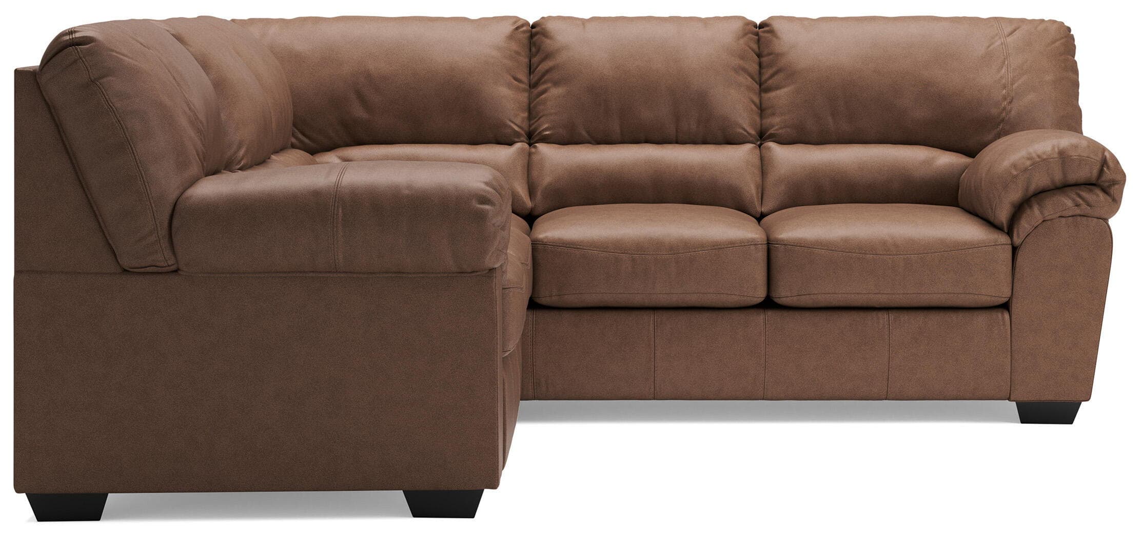 WillowBend - 2-Piece Sectional With RAF Sofa With Corner Wedge - Caramel