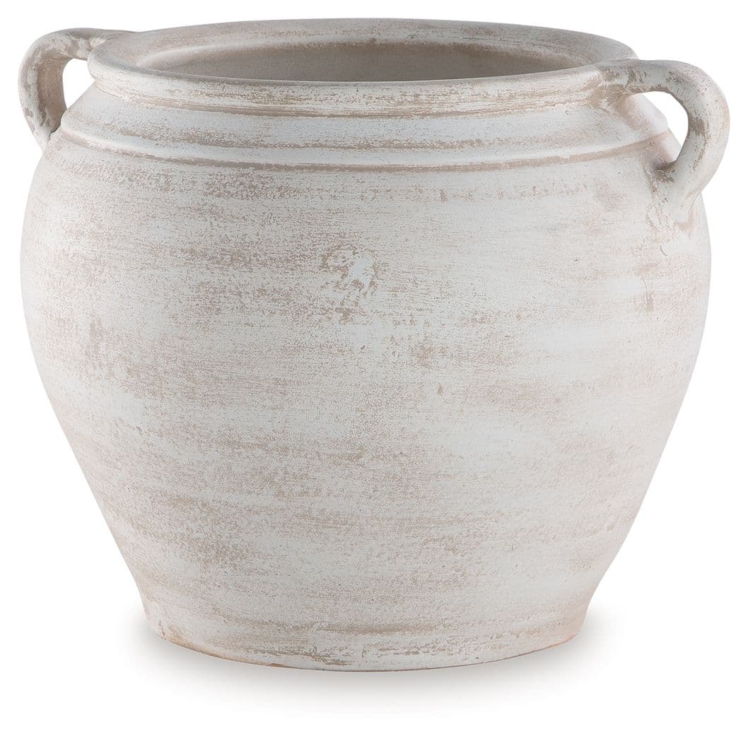 9" Vase · Distressed White