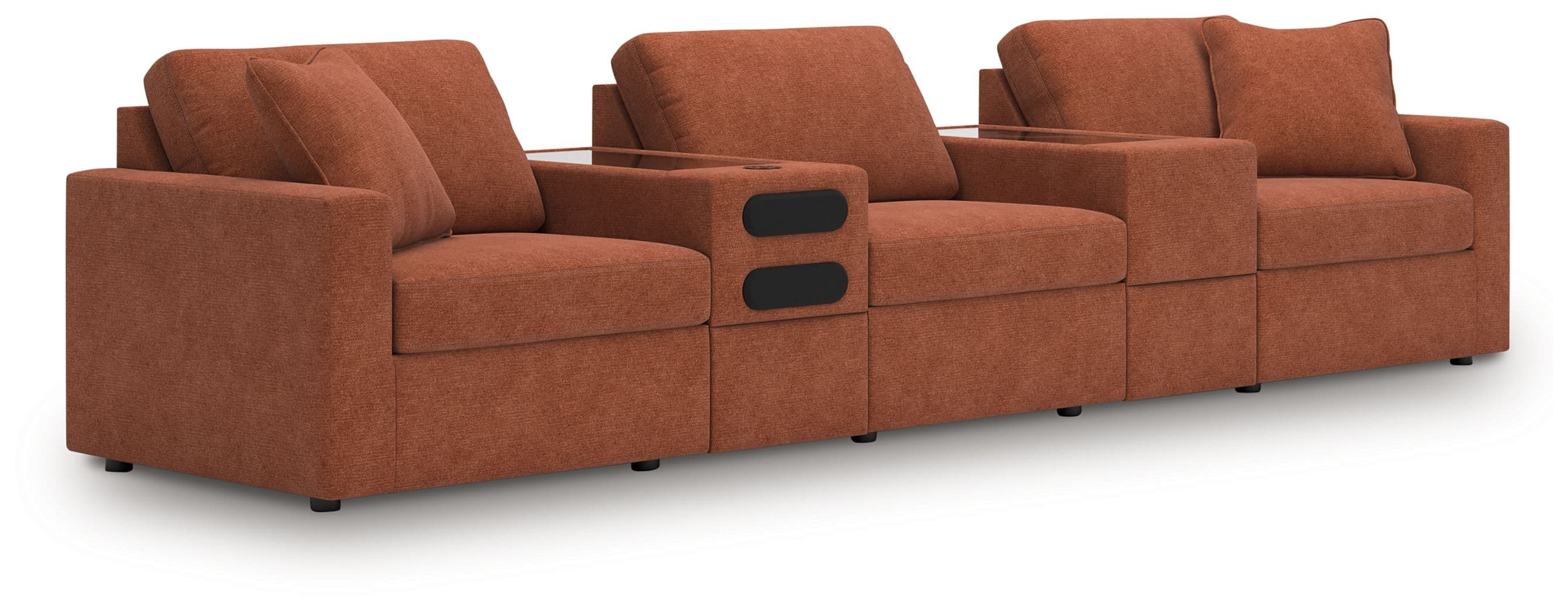 5-Piece Sectional With Audio System And With Storage Console