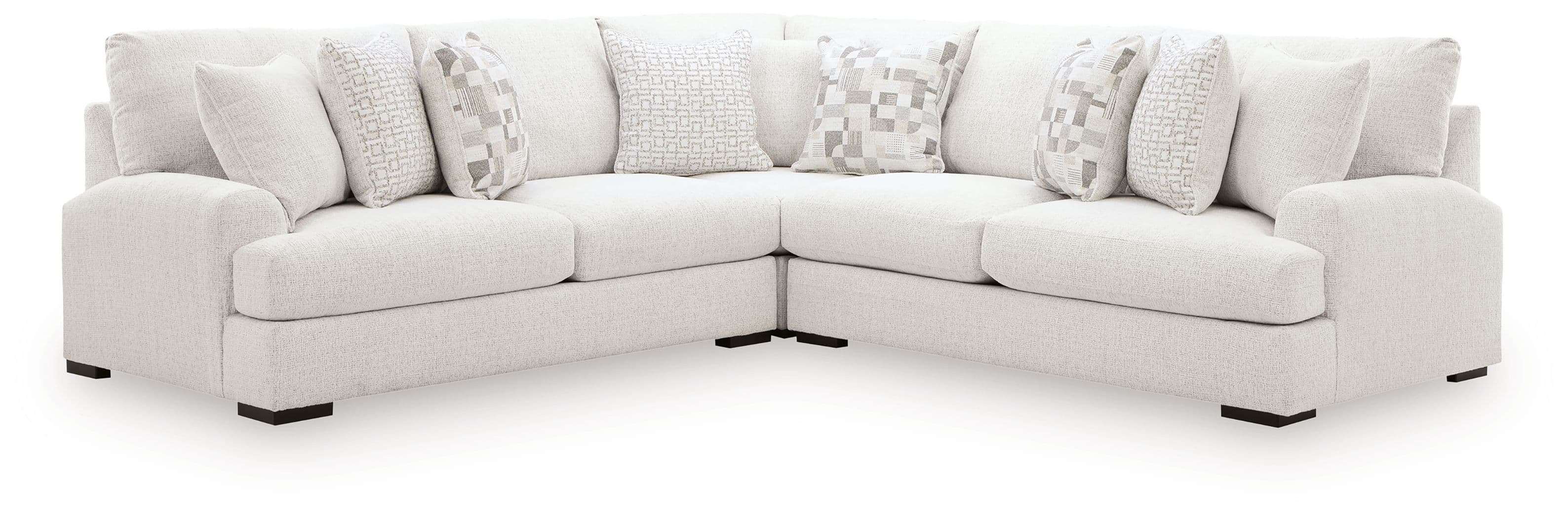 Misty-Lakes - 3-Piece Sectional - Chalk