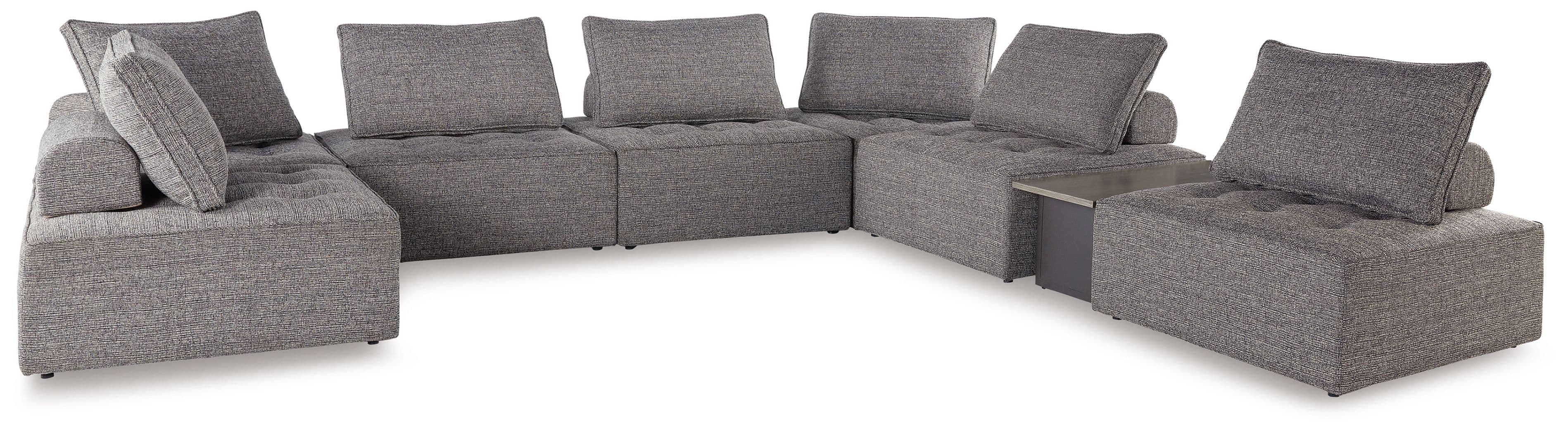8-Piece Outdoor Sectional With End Table