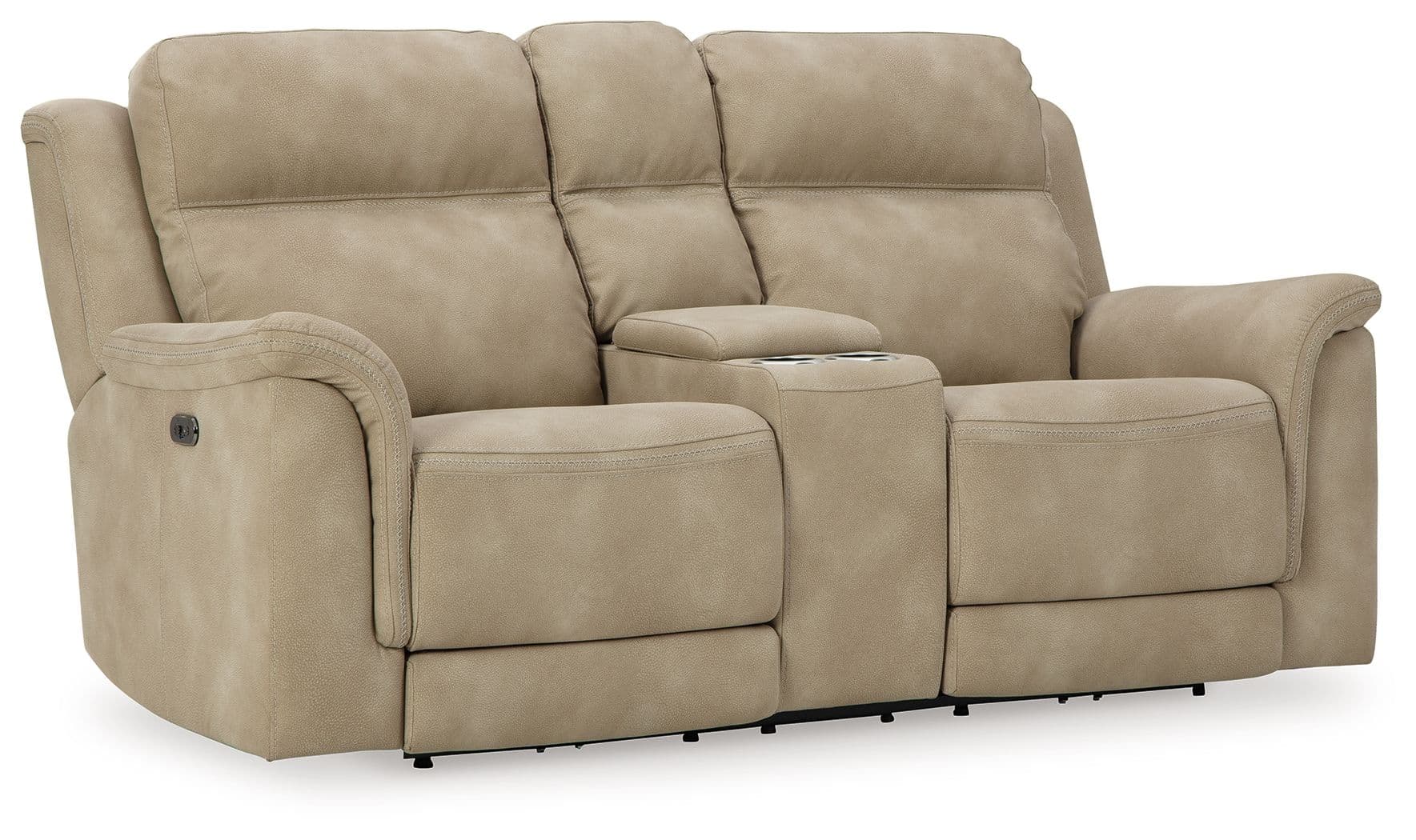 Power Reclining Loveseat With Console/Headrest · Sand
