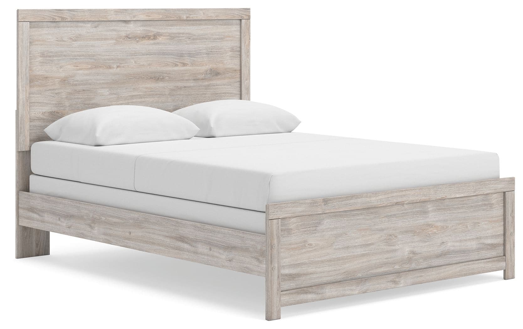 Queen Panel Bed · Gray