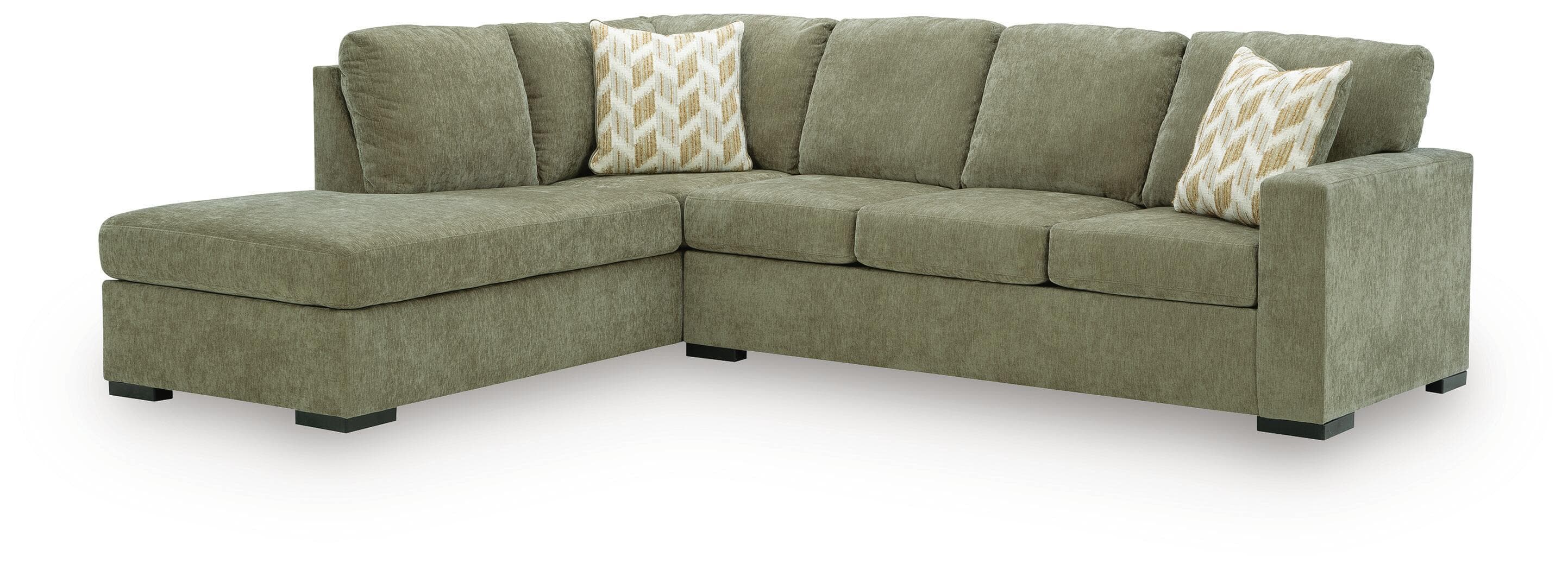 Bridgepoint - 2-Piece Sleeper Sectional With LAF Corner Chaise - Moss