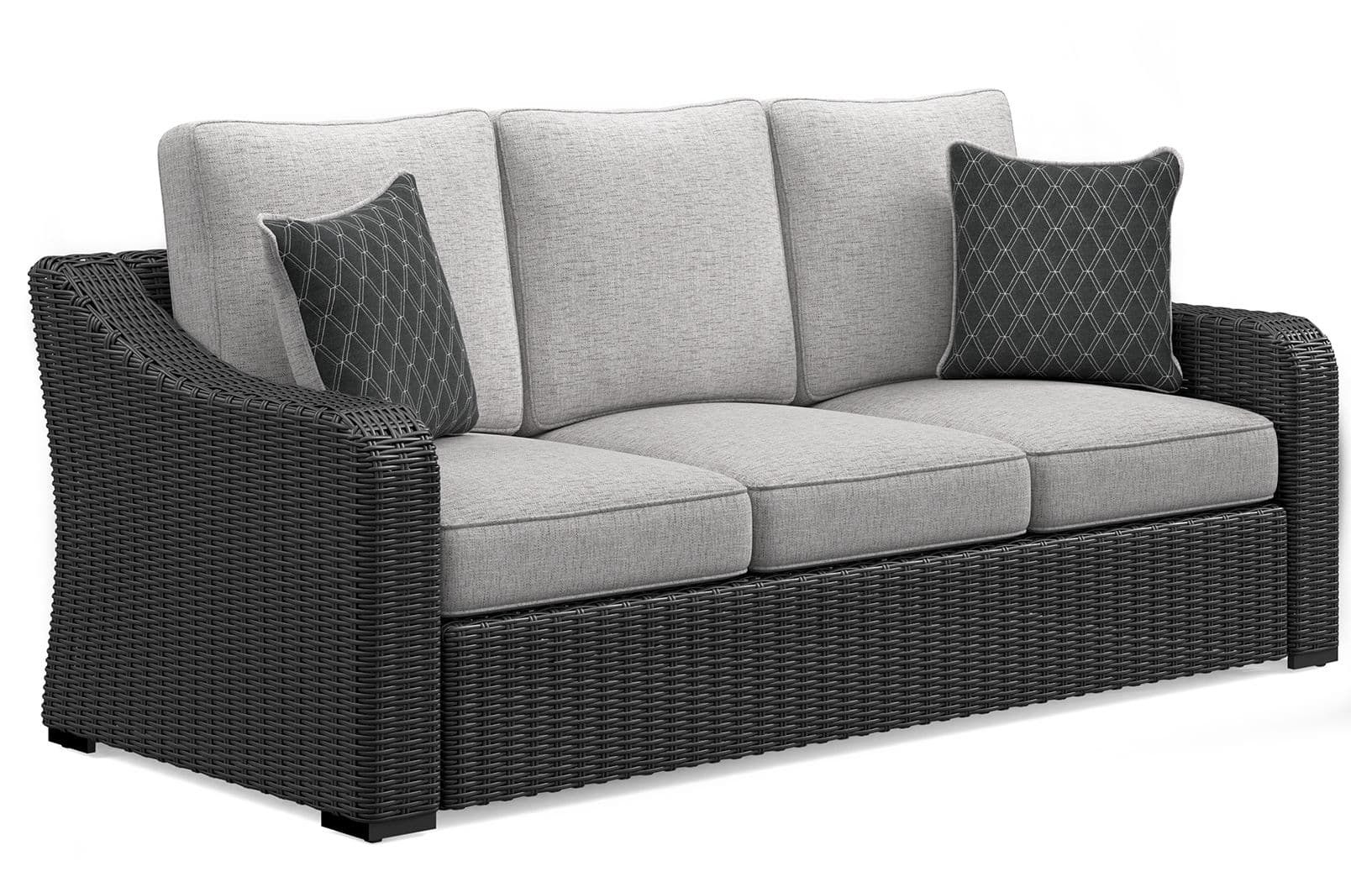 Sofa With Cushion · Black / Light Gray
