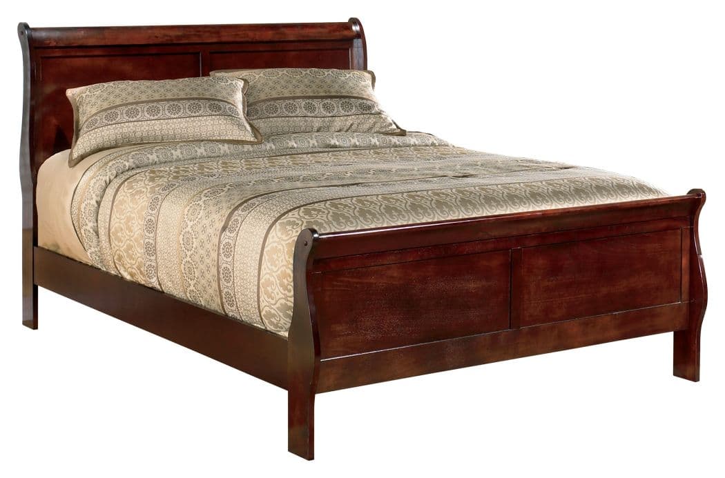 Alisdair - King Sleigh Bed - Dark Brown