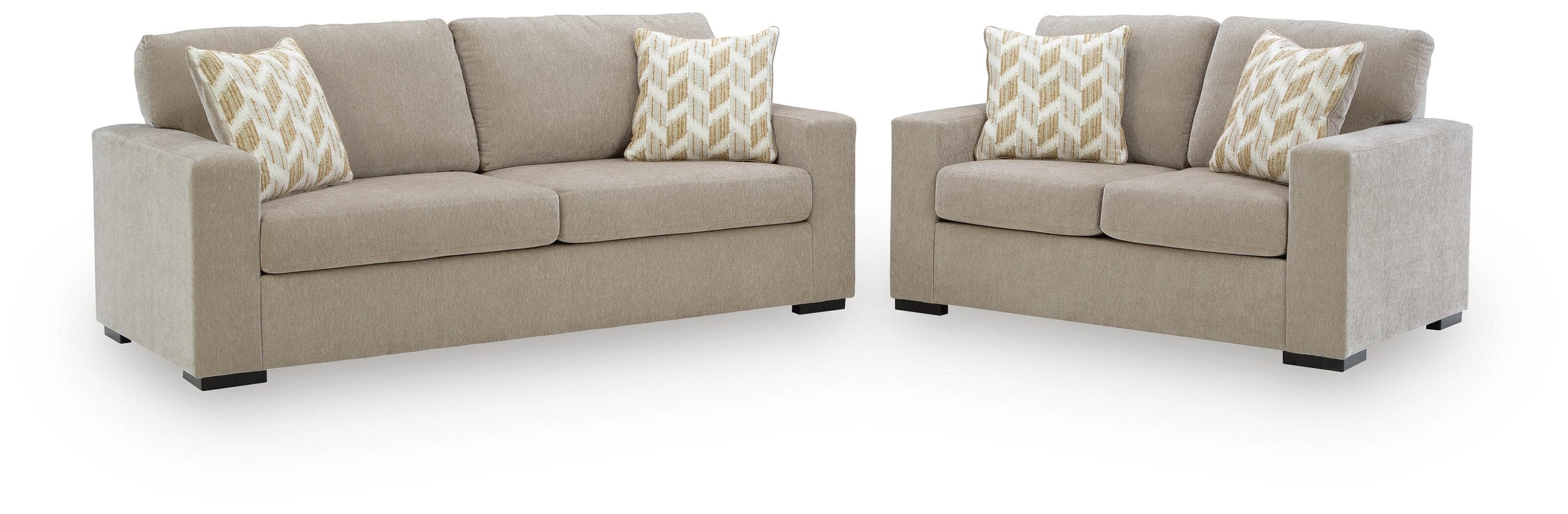 Bridgepoint - 2 Pc. - Sofa And Loveseat - Stone