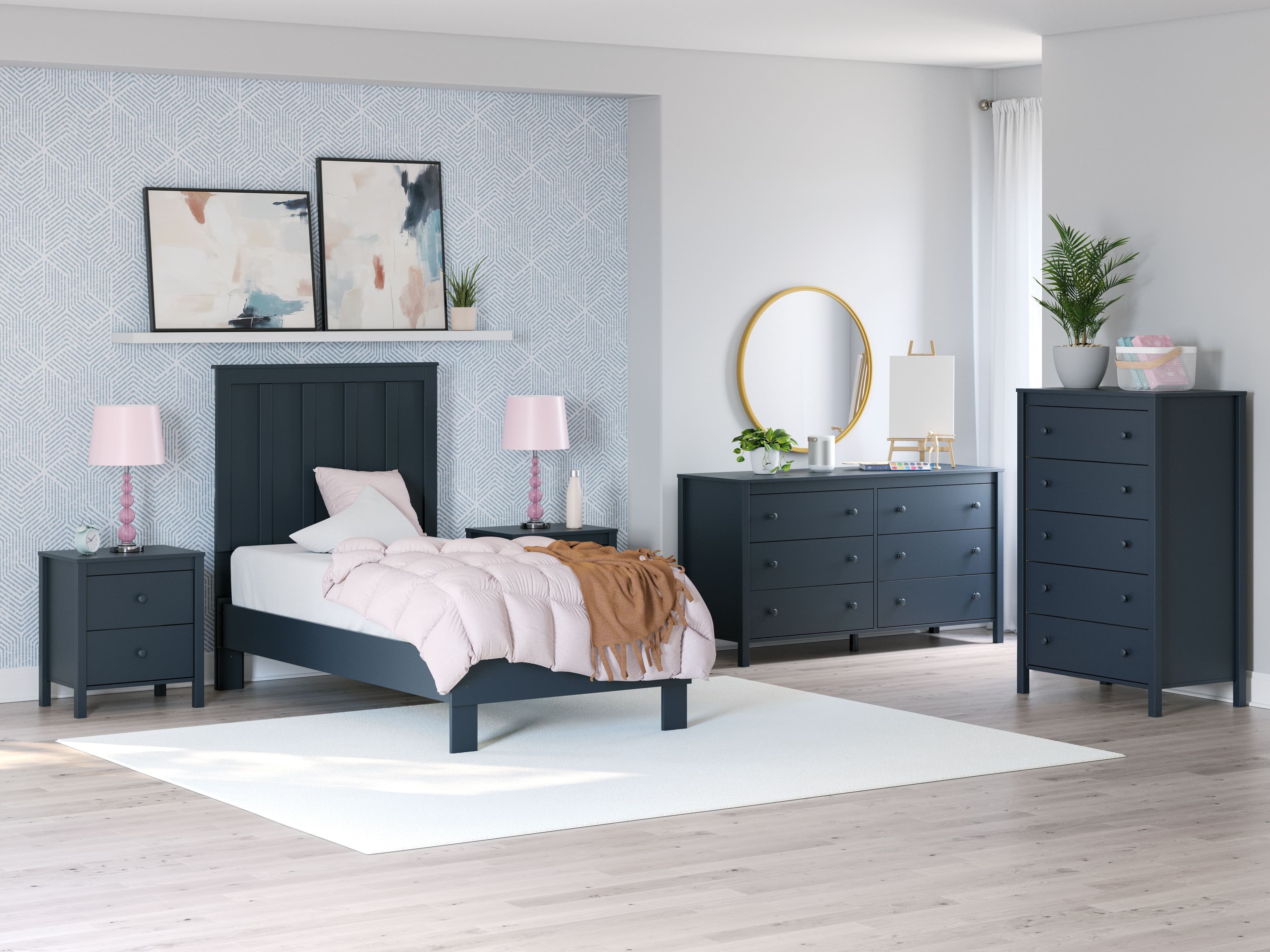 3 Pc. · Dresser, Twin Platform Bed