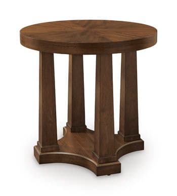 Rustic Plains - Round End Table - Warm Brown