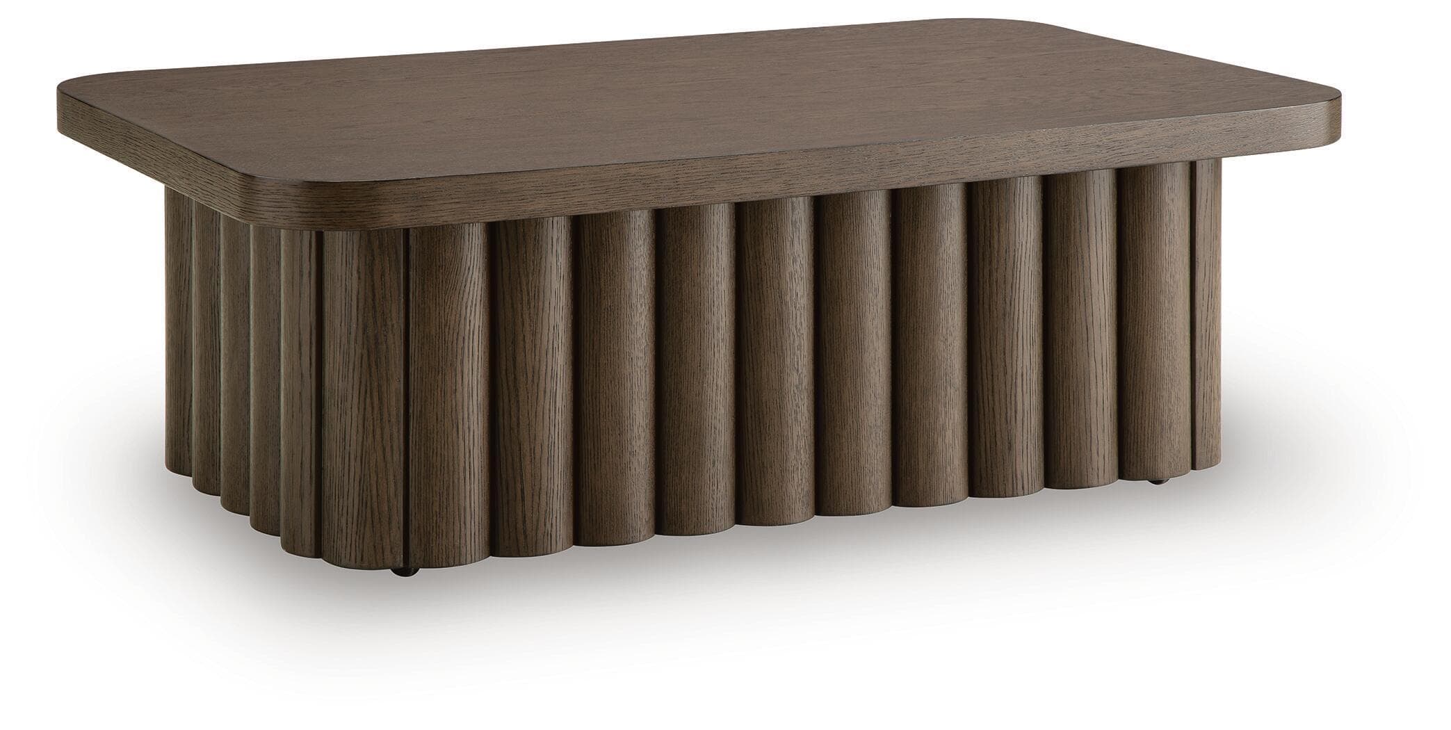 Darimore - Rectangular Cocktail Table - Burnished Brown