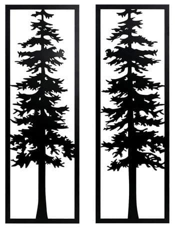 Bondwell - Indoor/Outdoor Wall Decor Set (Set of 2) - Black