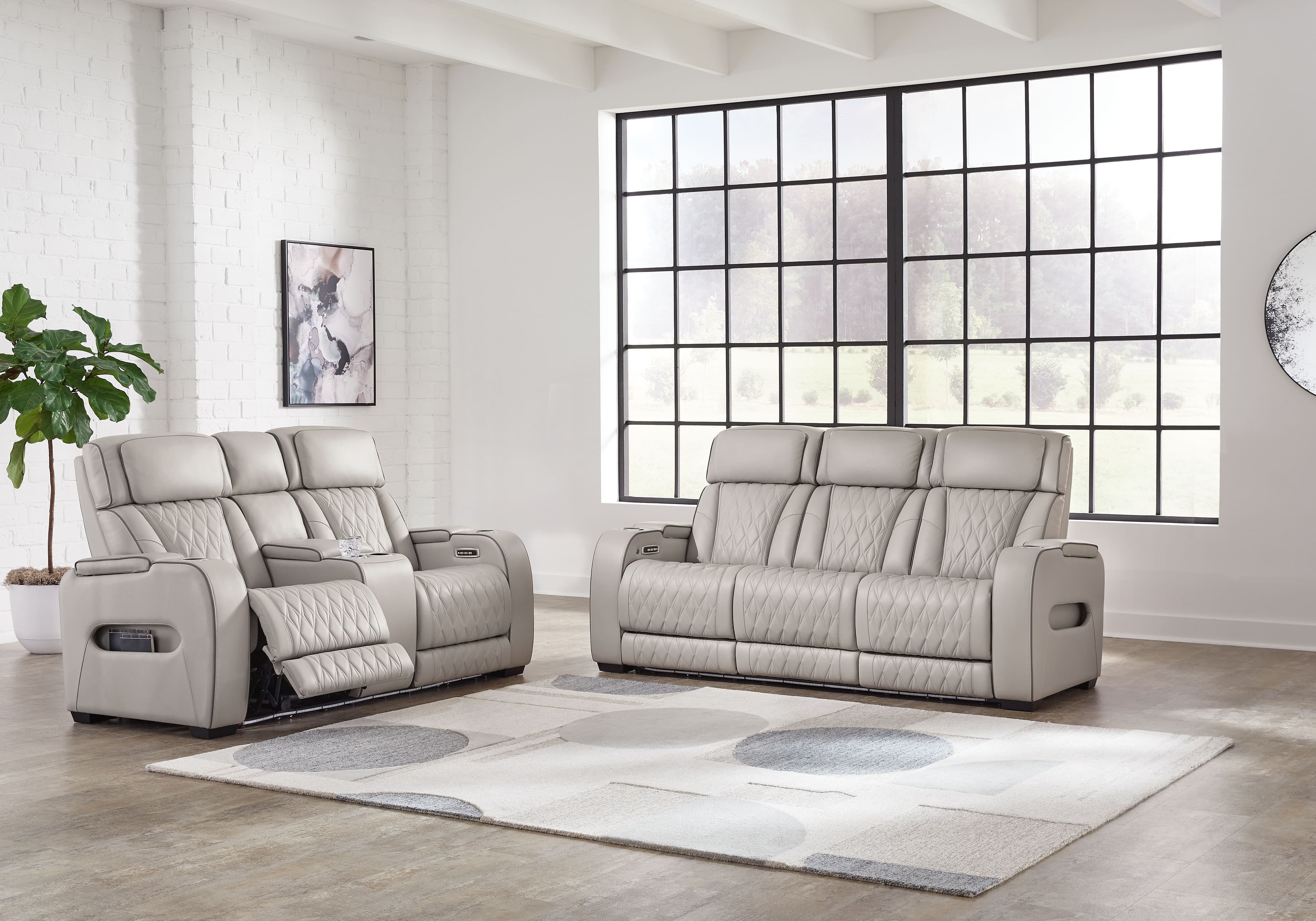 2 Pc. · Power Reclining Sofa, Power Reclining Loveseat