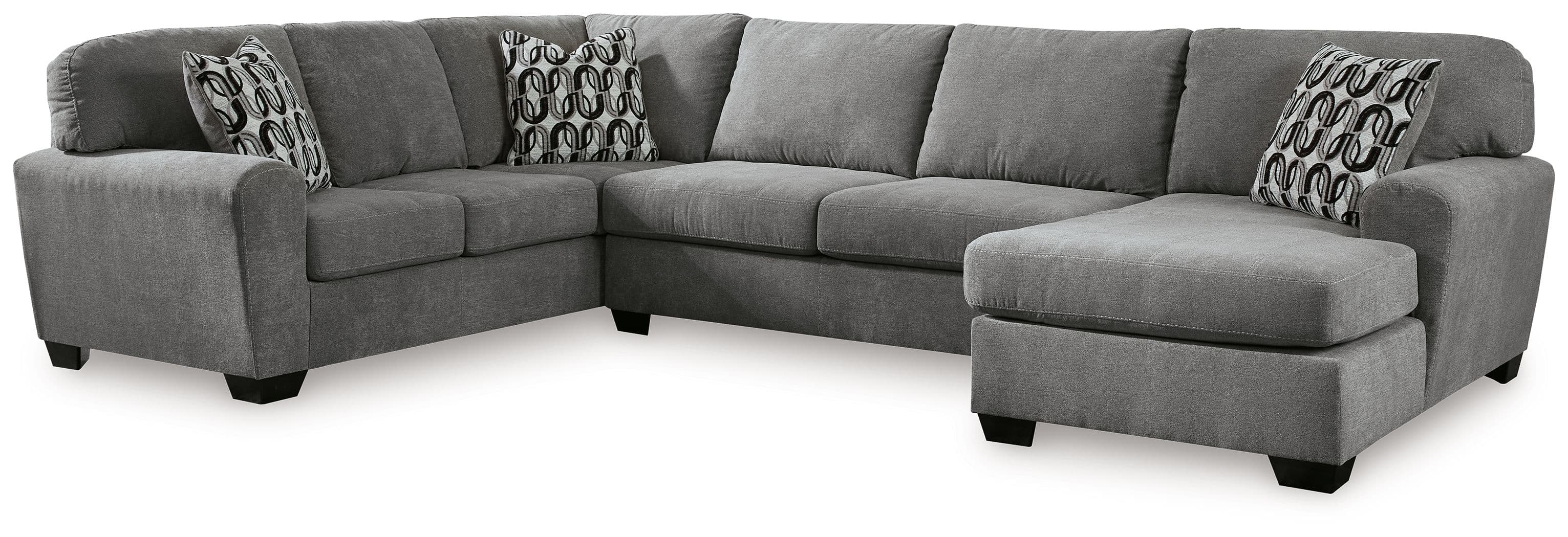 3-Piece Sectional With Raf Corner Chaise