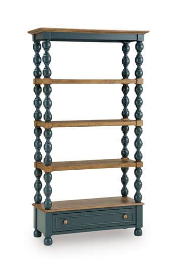 Finnworth - Bookcase - Blue / Brown