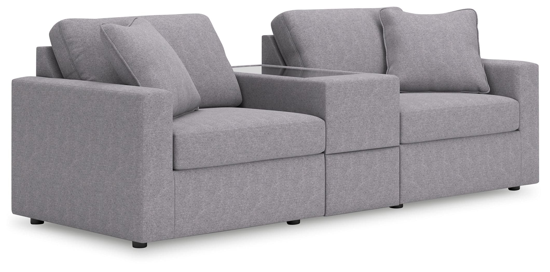 3-Piece Sectional With Storage Console