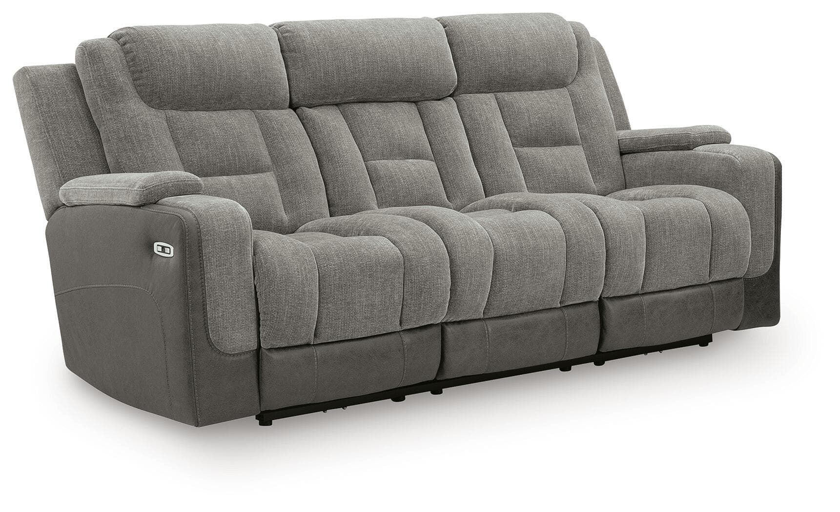Mixed Motion - Power Reclining Sofa With Adjustable Headrest - Shadow
