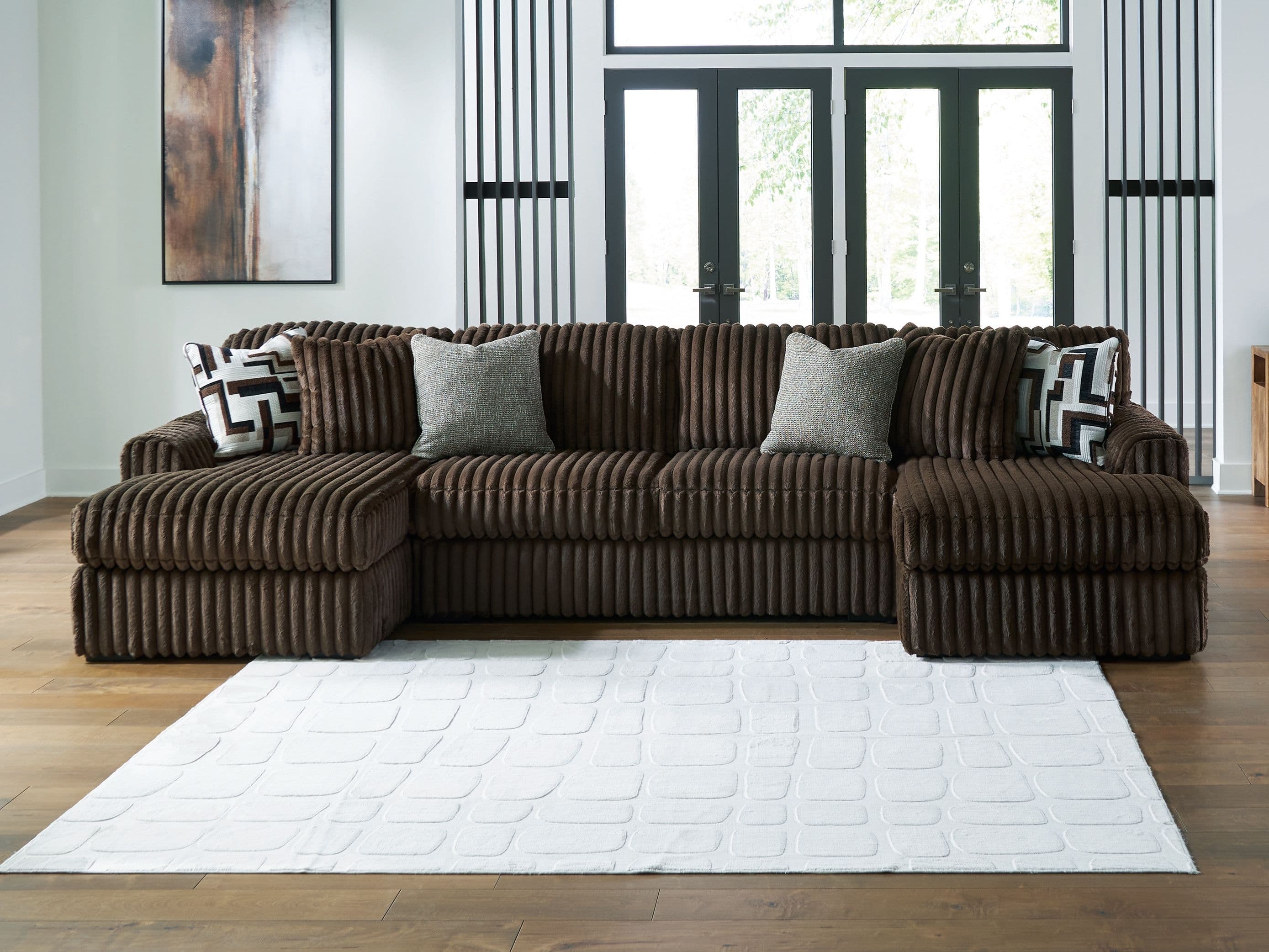 3-Piece Double Chaise Sectional