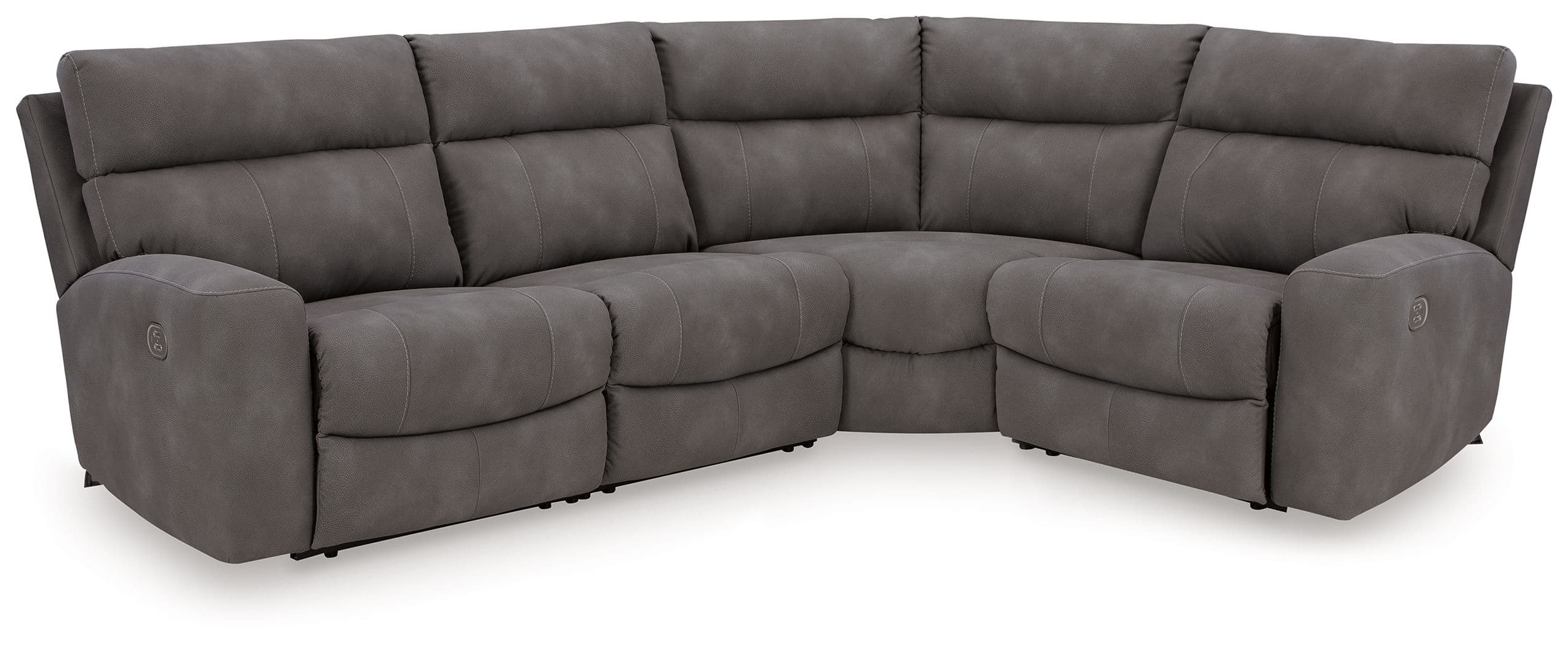 4-Piece Power Reclining Sectional · Slate