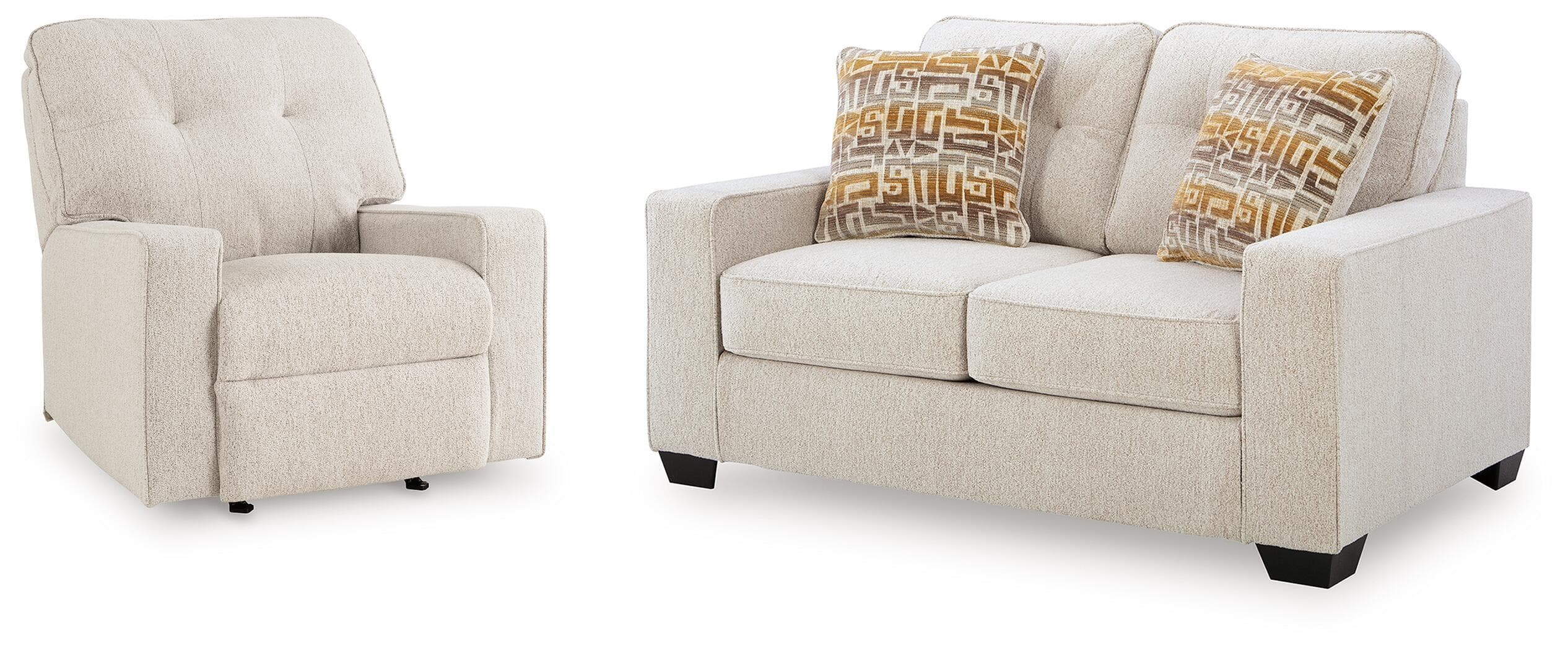 Larimer - 2 Pc. - Loveseat And Recliner - Stone