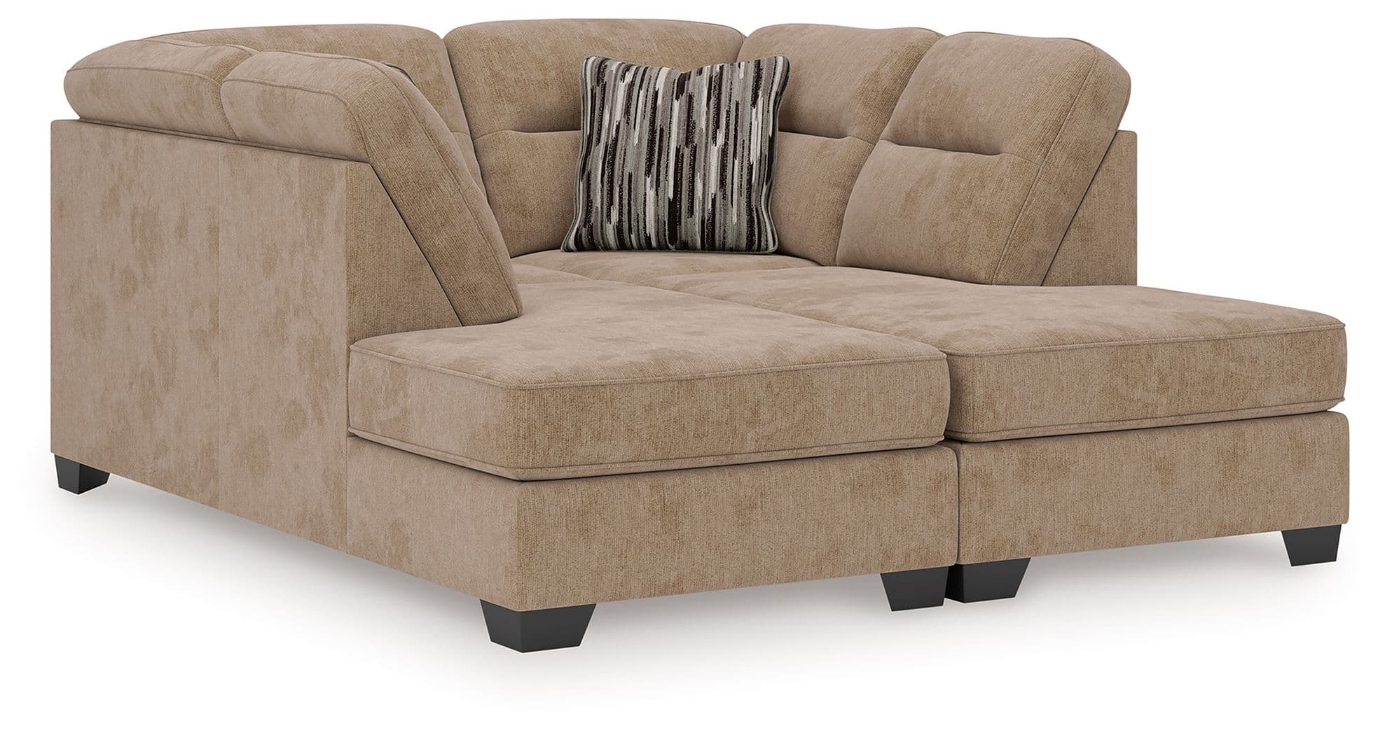 2-Piece Super Chaise · Mocha