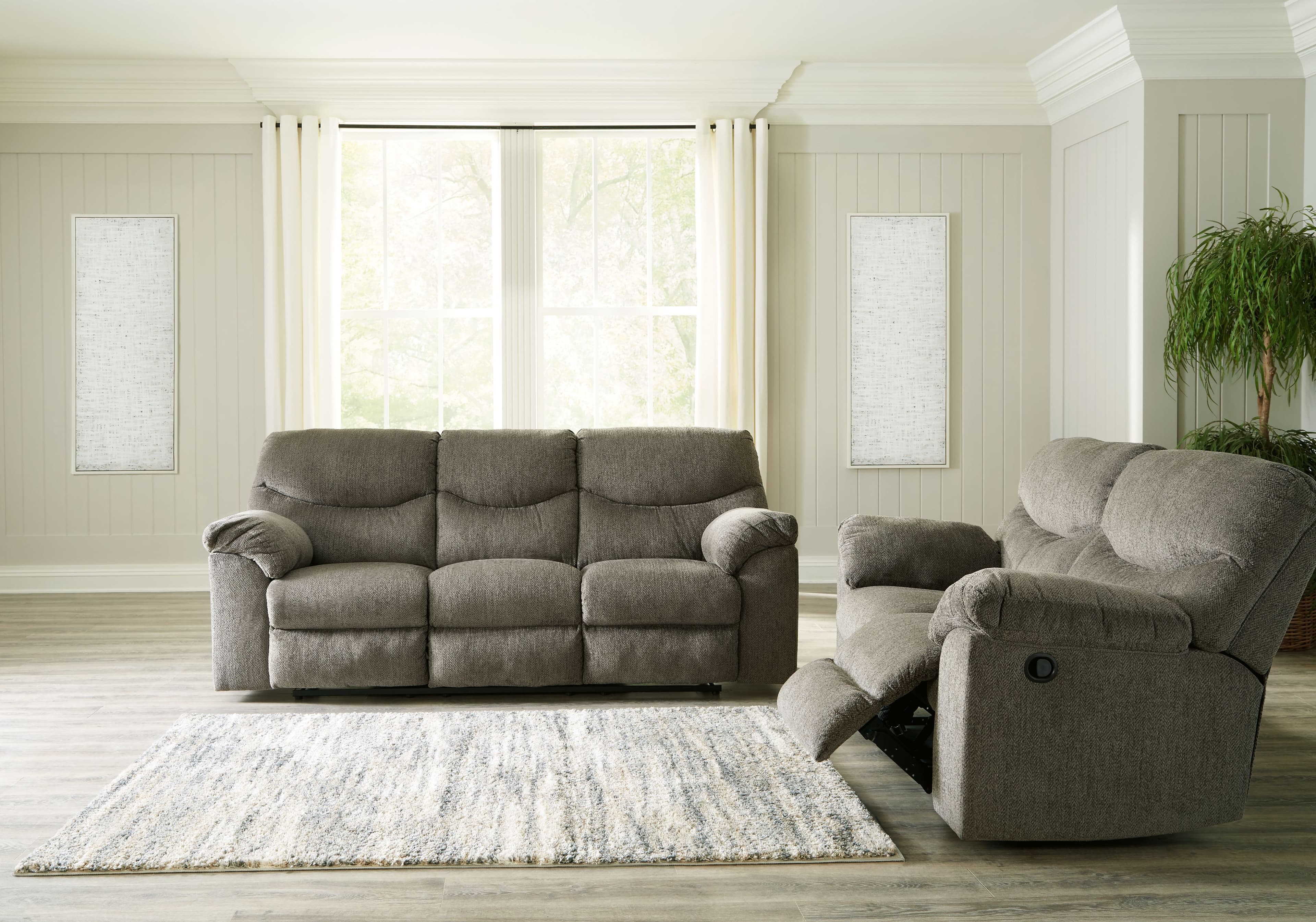 2 Pc. · Reclining Sofa, Loveseat · Putty