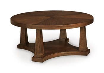 Rustic Plains - Round Cocktail Table - Warm Brown