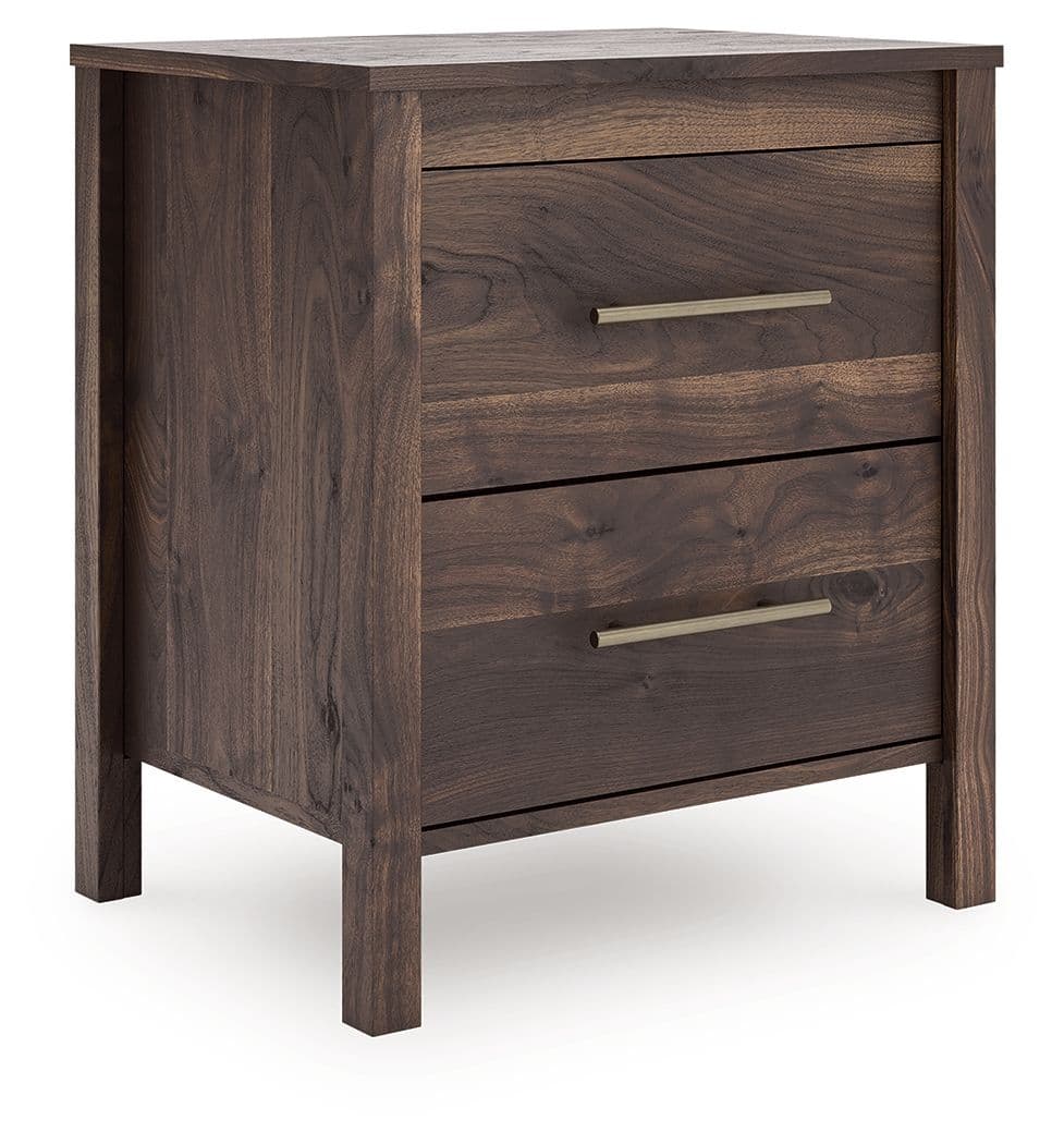Two Drawer Night Stand · Mocha