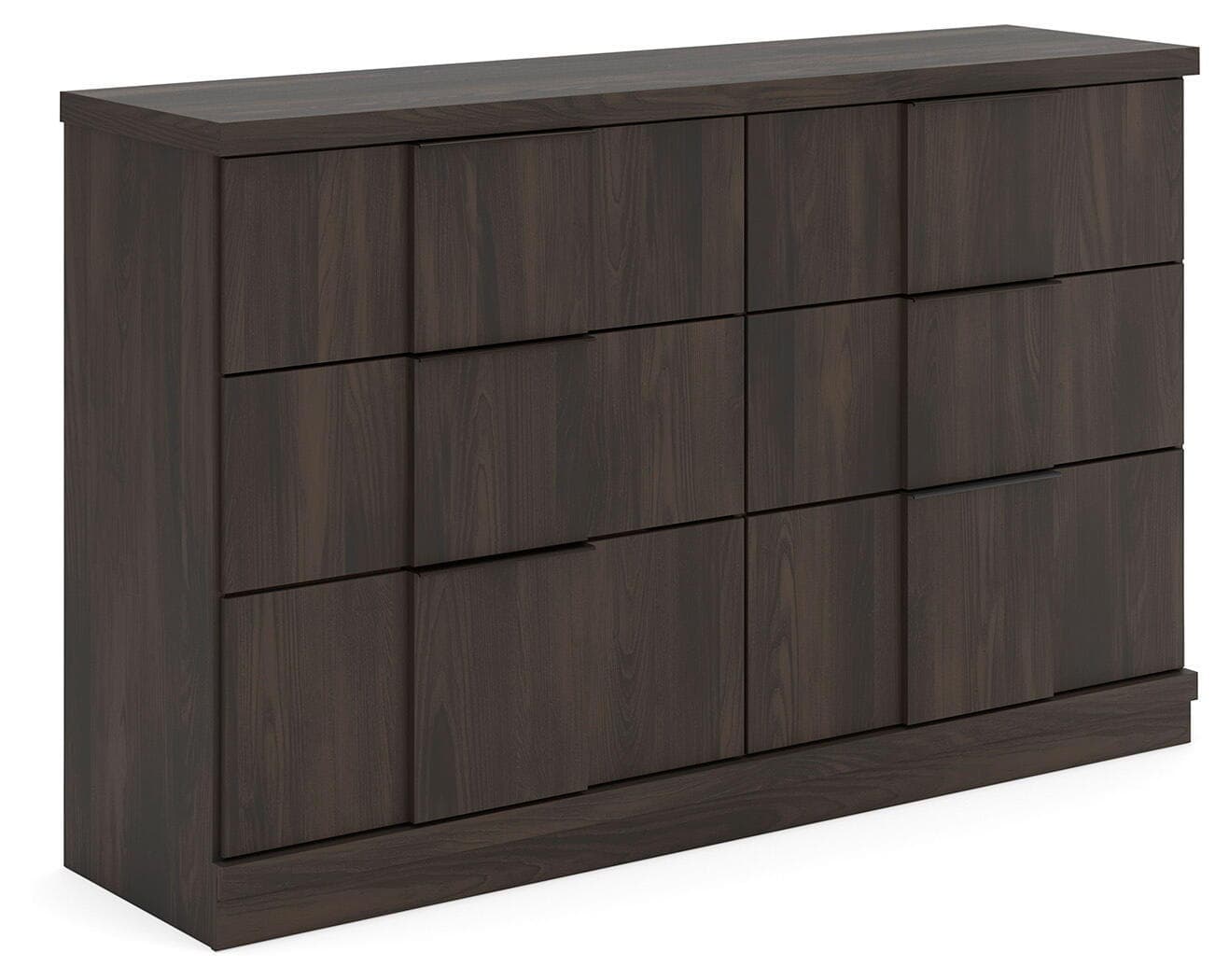 Shaehartin - Six Drawer Dresser - Dark Brown
