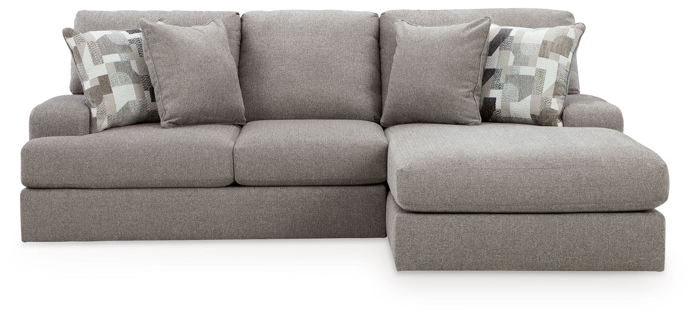 Lindon - 2-Piece Sectional With RAF Corner Chaise - Smoke