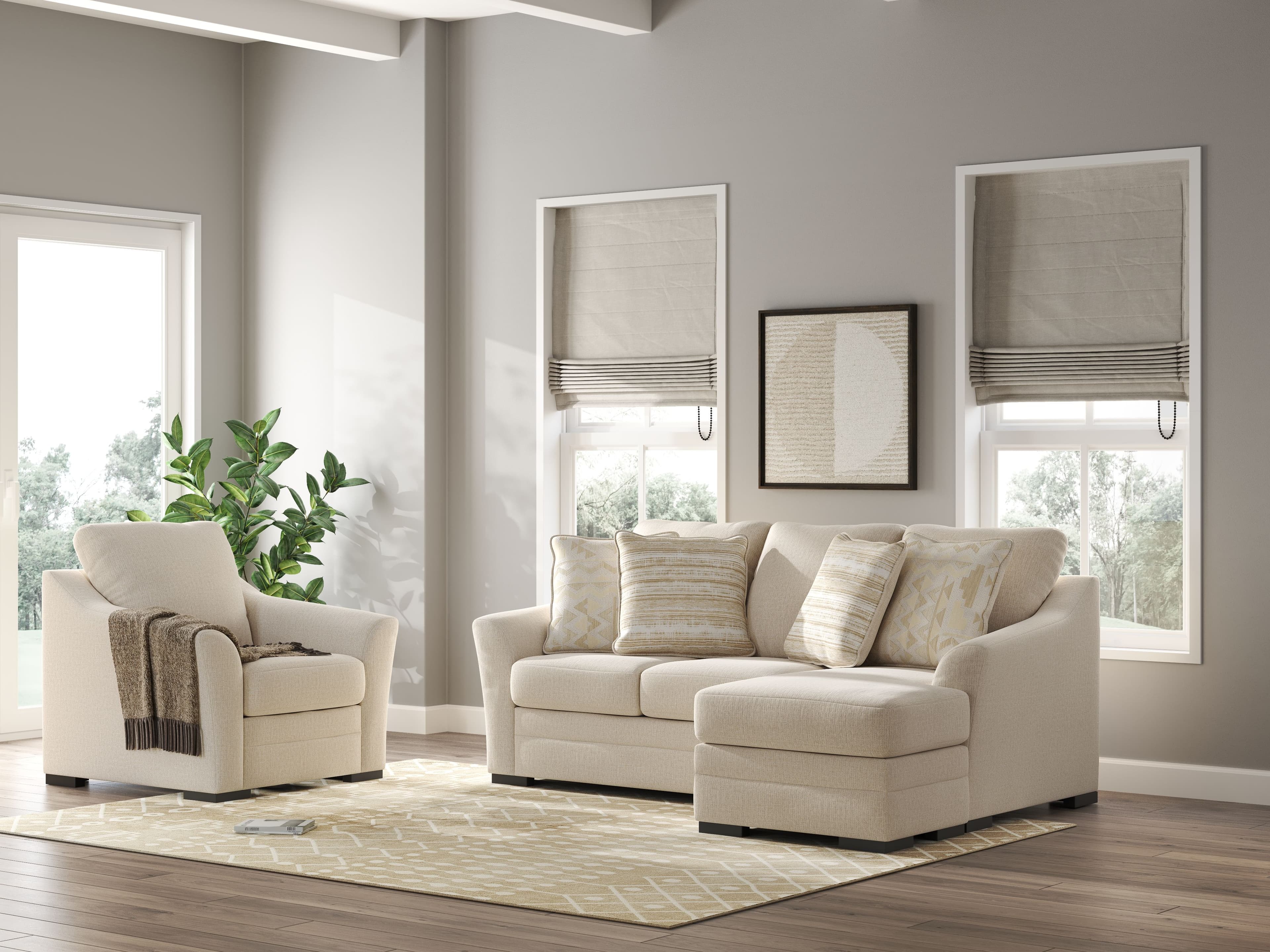 2 Pc. · Sofa Chaise, Chair