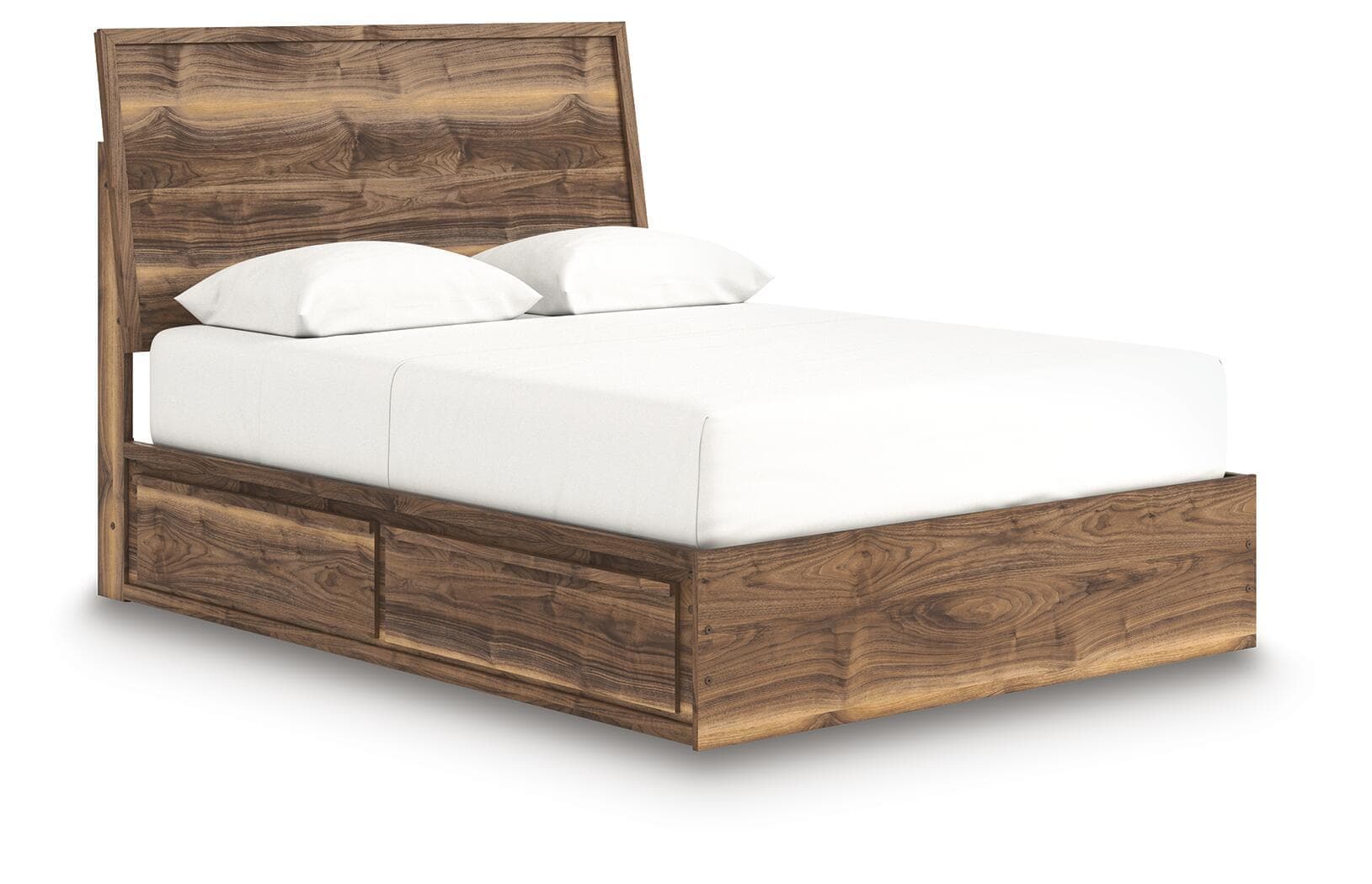 Chirason - Queen Panel Bed With Storage - Brown