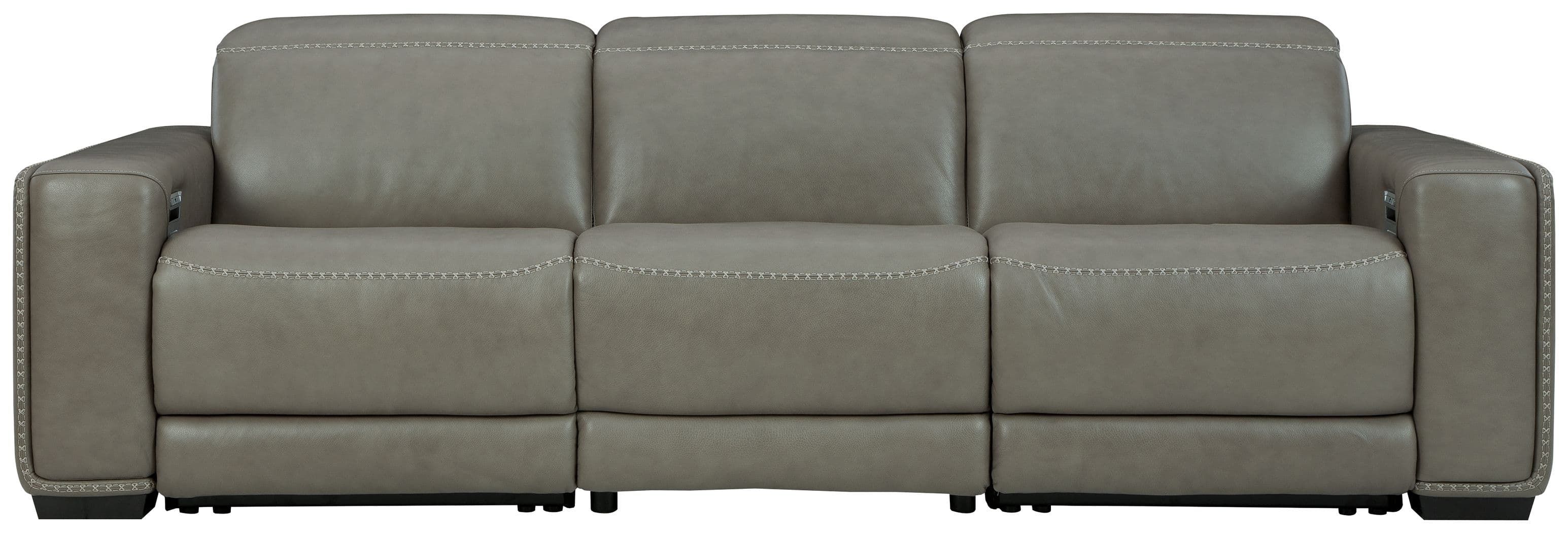 Correze - Power Sofa 3 Pc Sectional - Gray