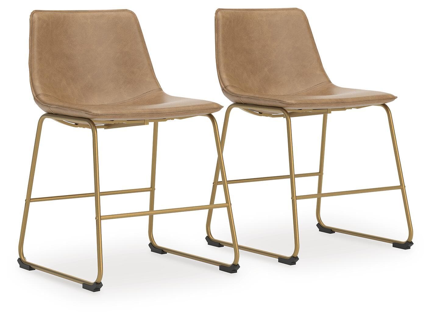 Ciabori - Dining Upholstered Side Chair (Set of 2) - Toast / Gold