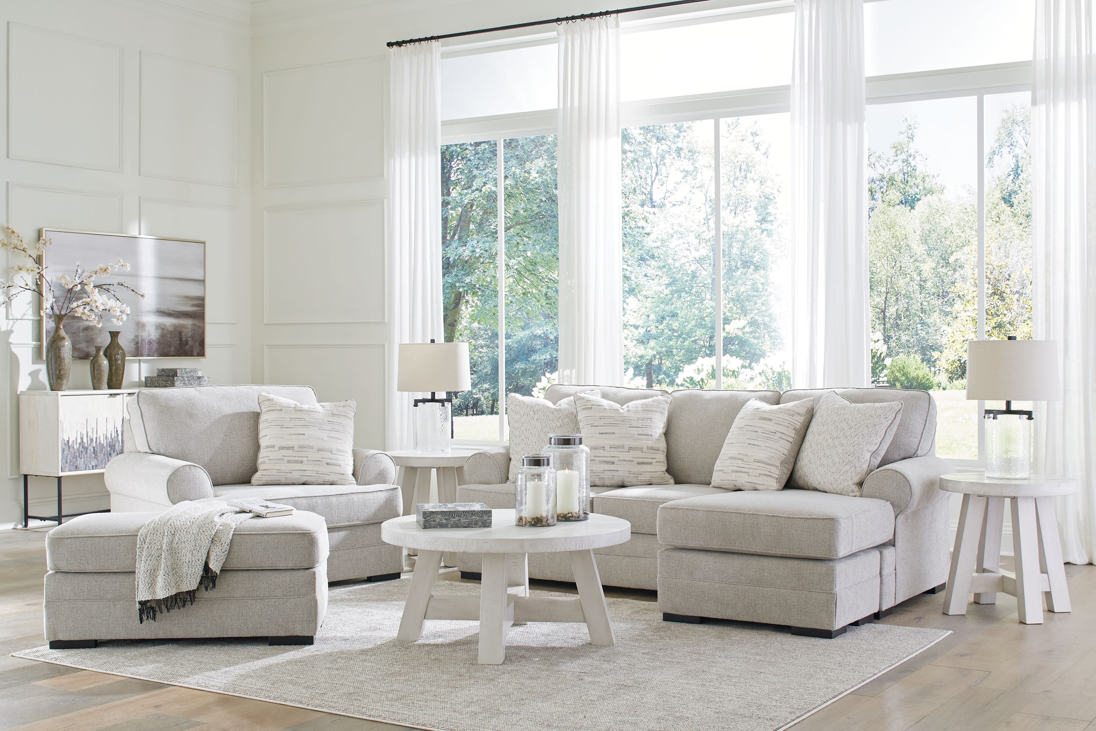 3 Pc. · Sofa Chaise, Chair And A Half, Ottoman