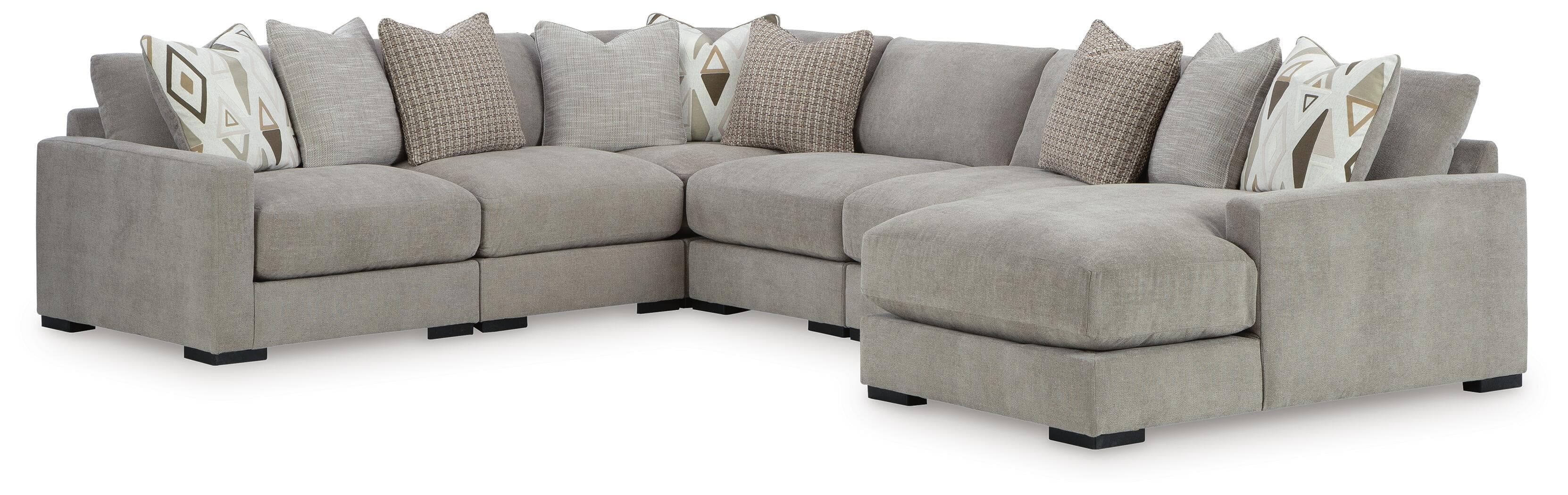 6-Piece Sectional With RAF Corner Chaise