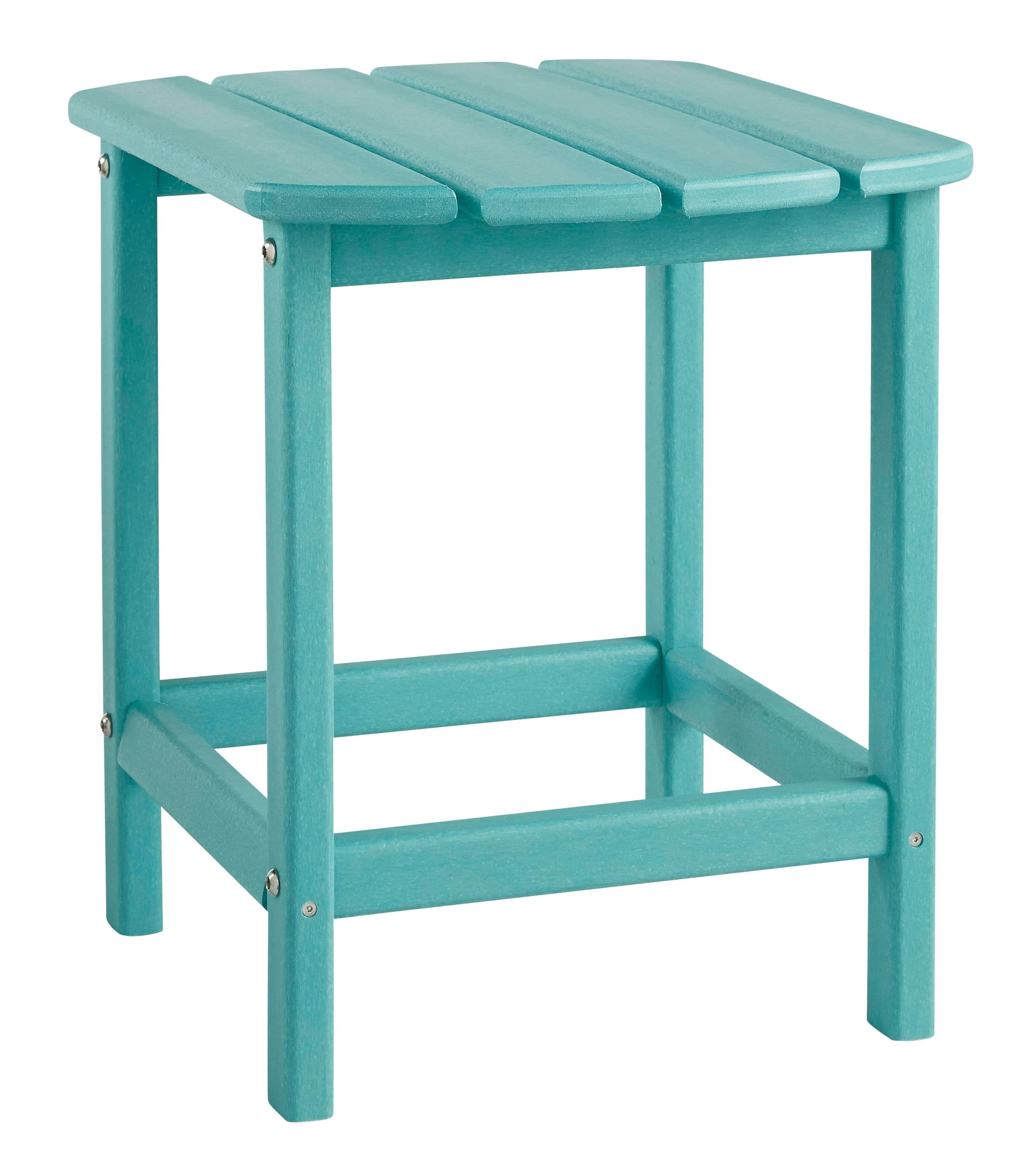 Rectangular End Table · Turquoise