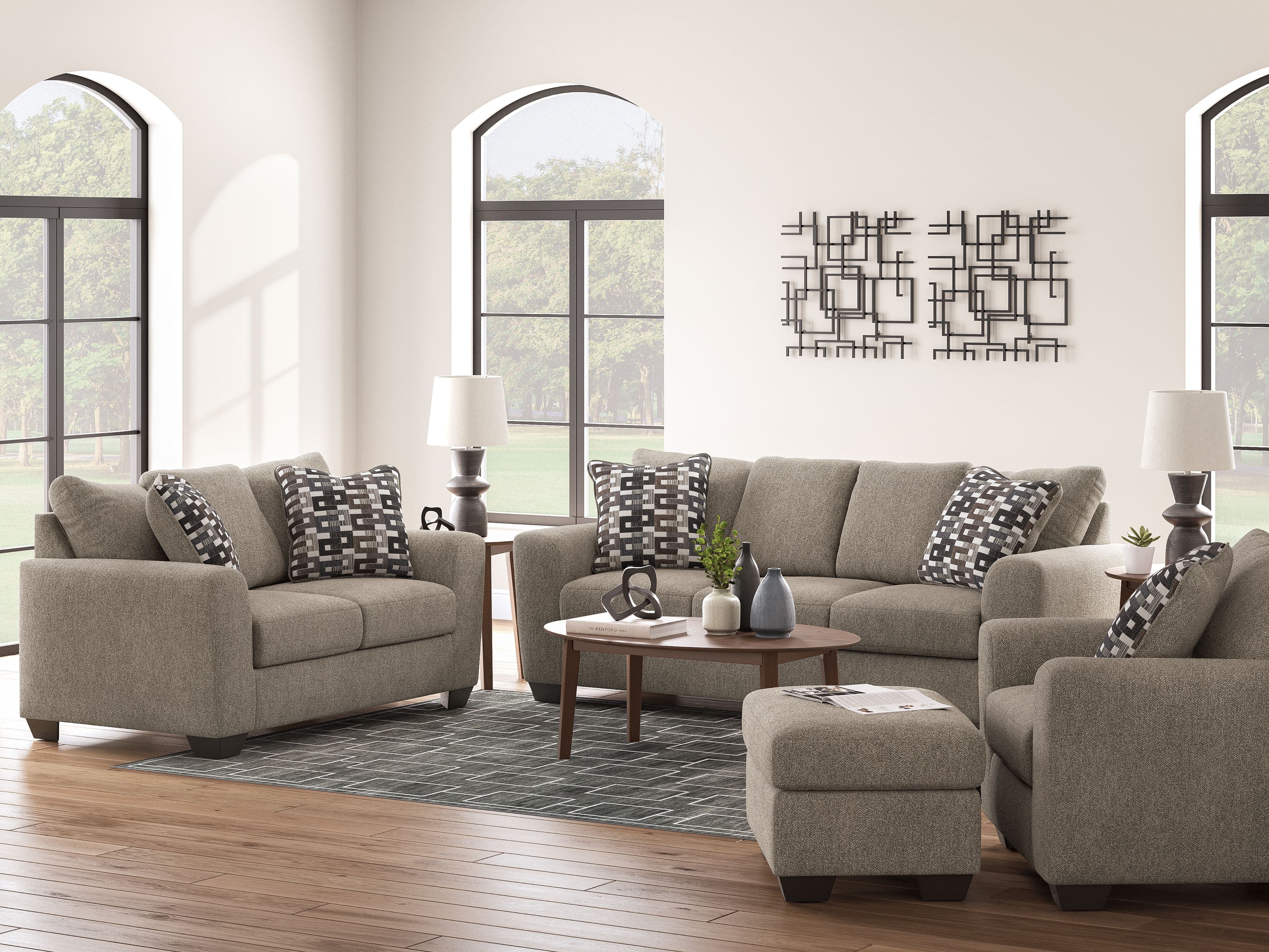 4 Pc. · Sofa, Loveseat, Chair And A Half, Ottoman